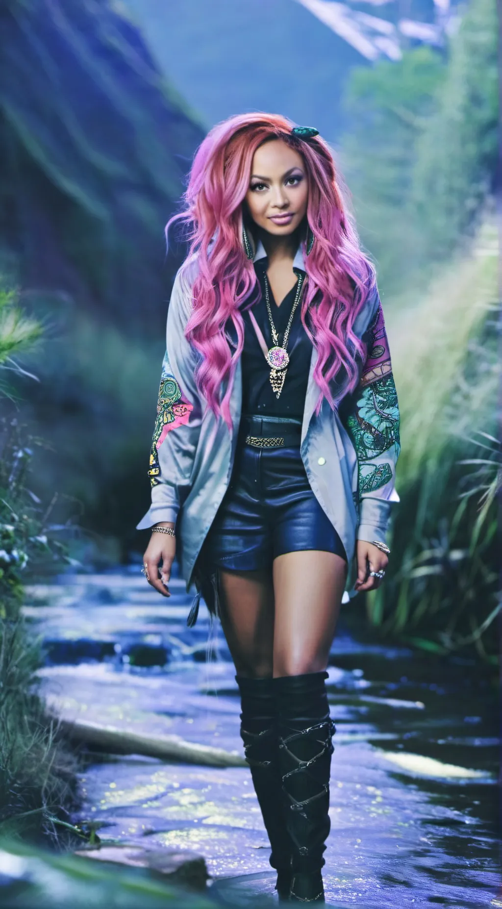 ai character: Toni Topaz  background