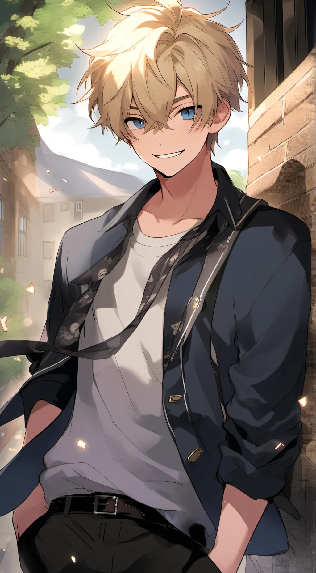 ai character: Leo background