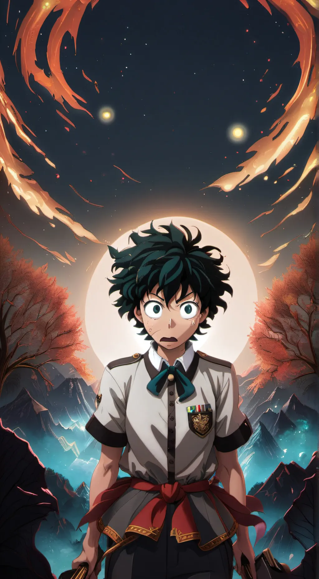 ai character: Izuku Midoriya background
