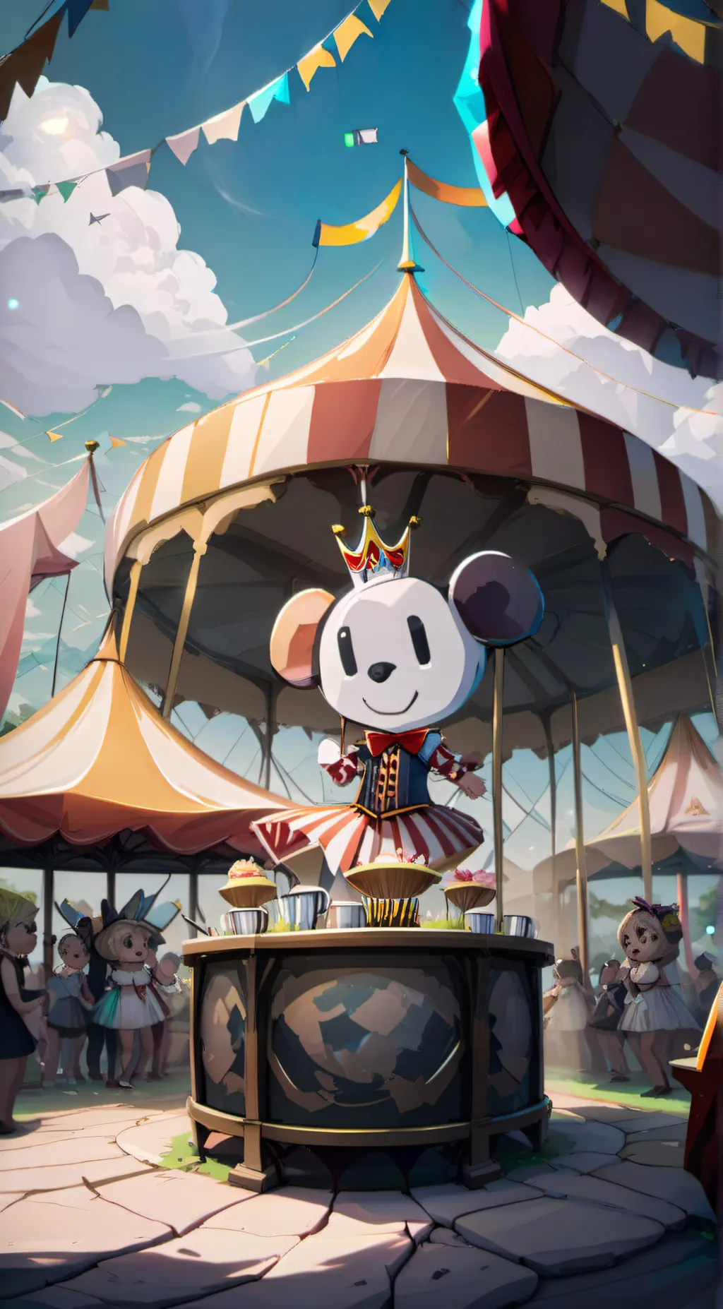 ai character: Tadc have fun!  background