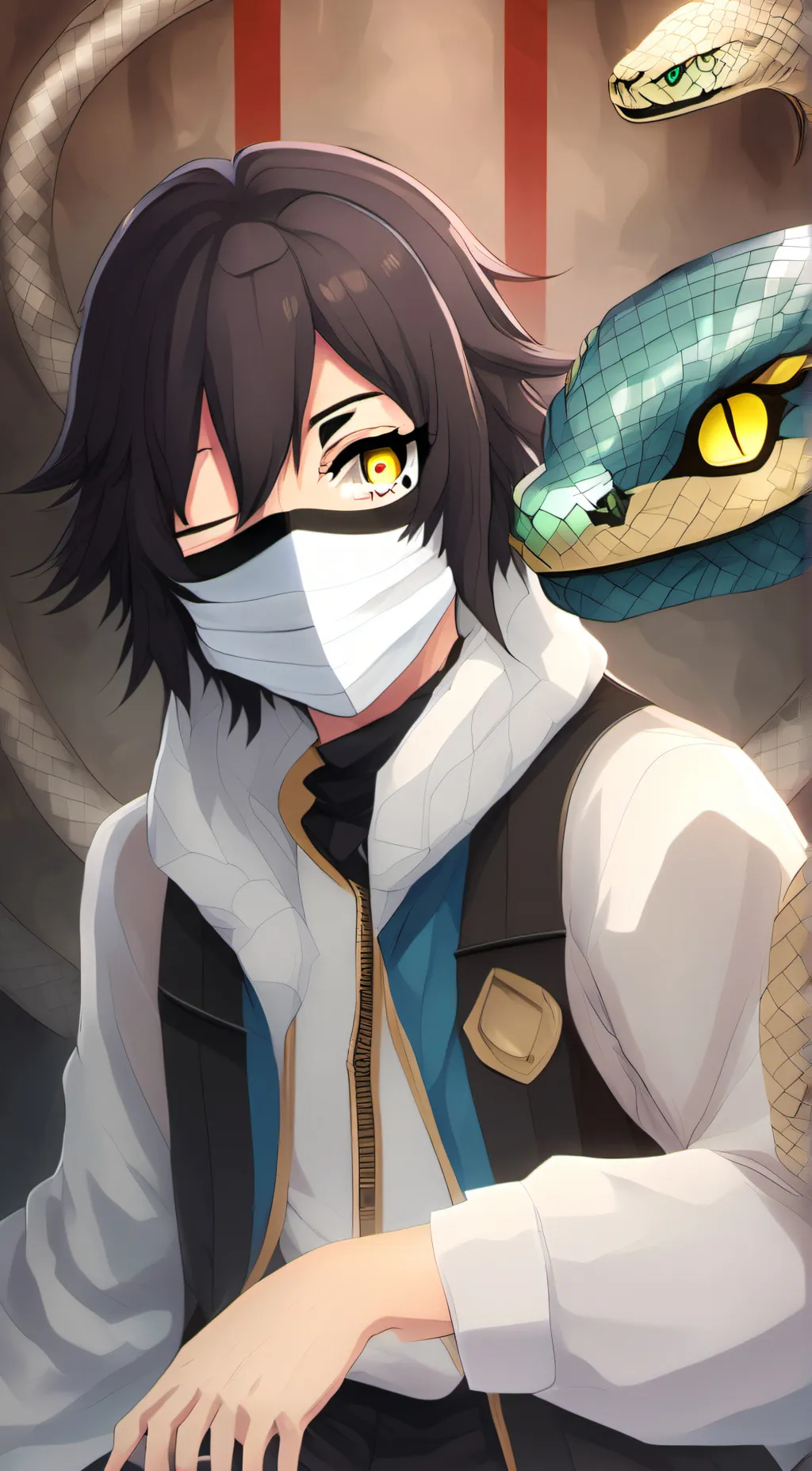ai character: hashira background