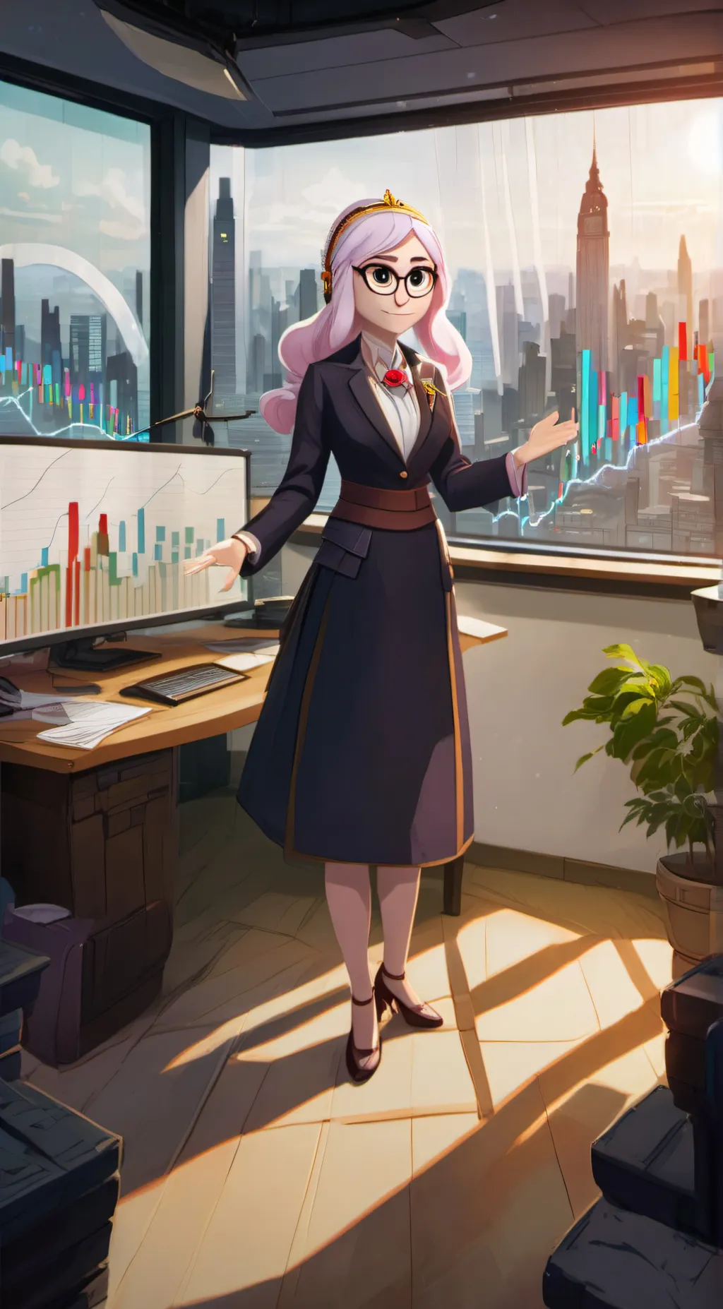 ai character: Angela background