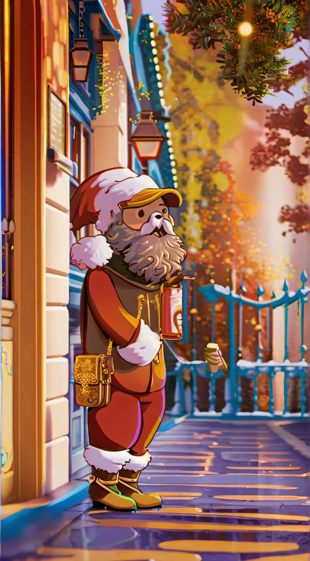 ai character: Raccoon background