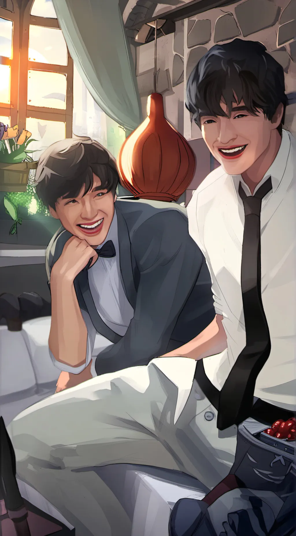 ai character:  Trap boys + kat background