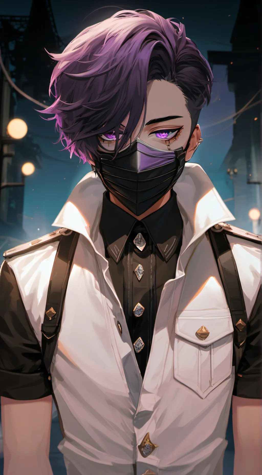 ai character: Puppet from fnaf background