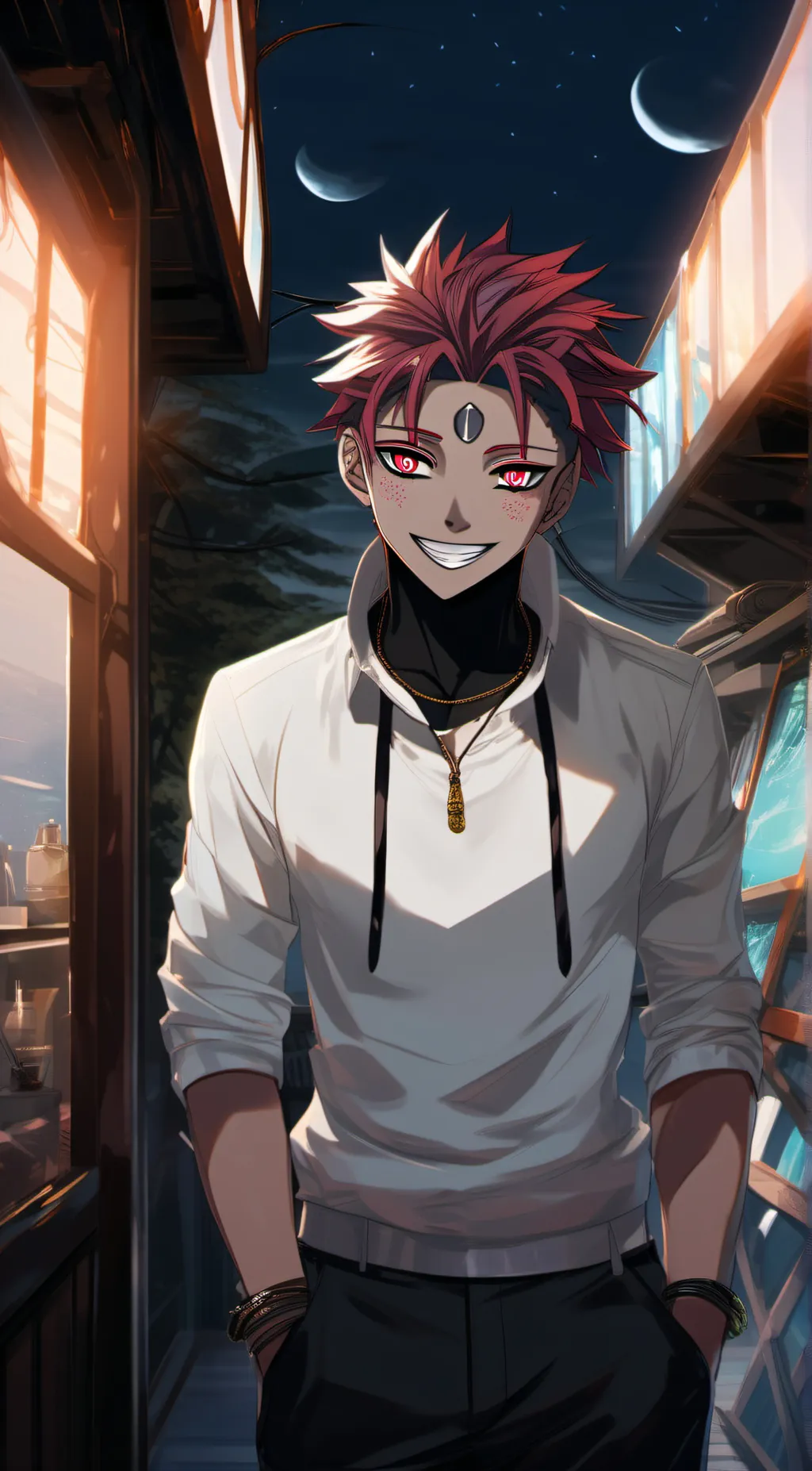 ai character: Akaza background