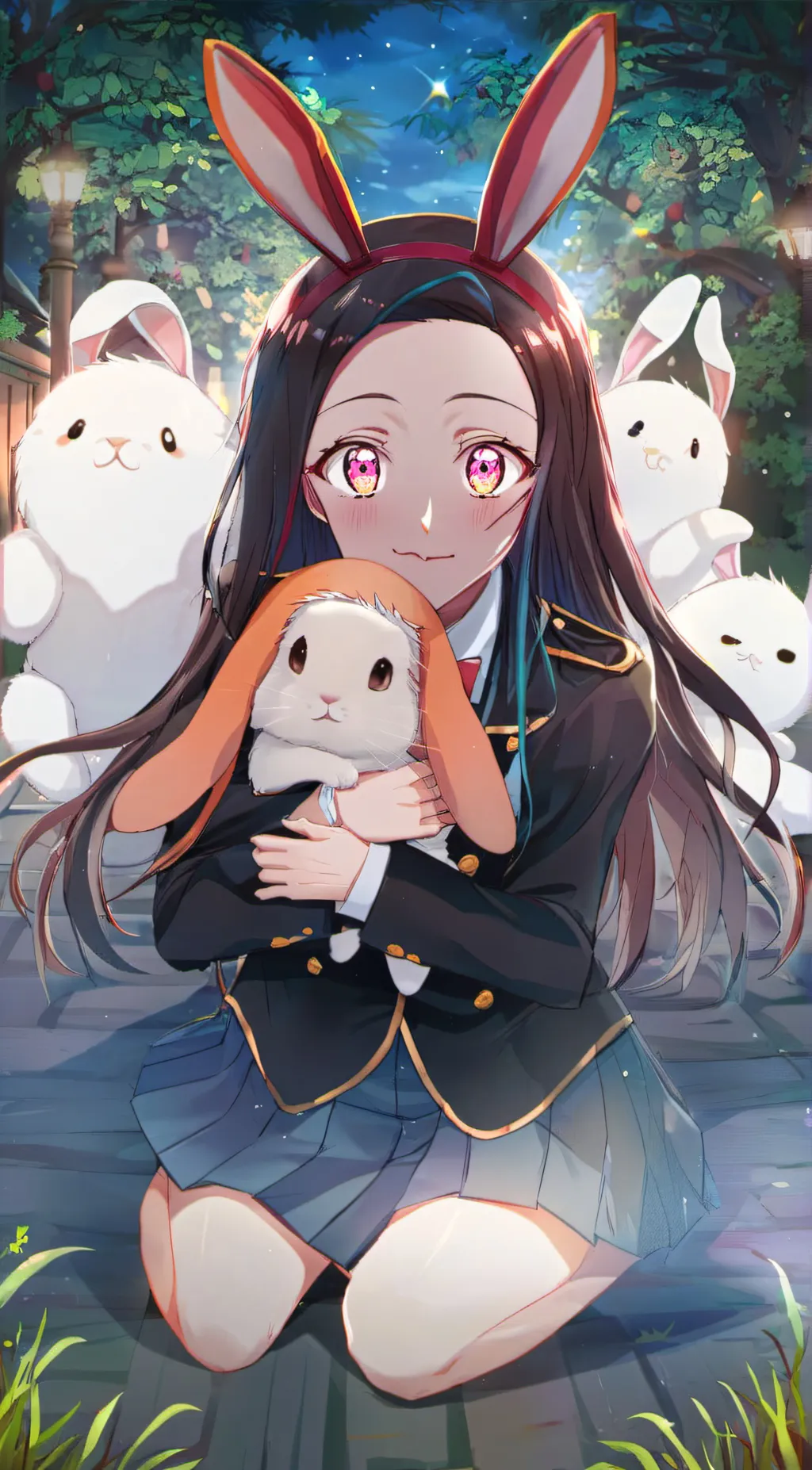 ai character: bunny background