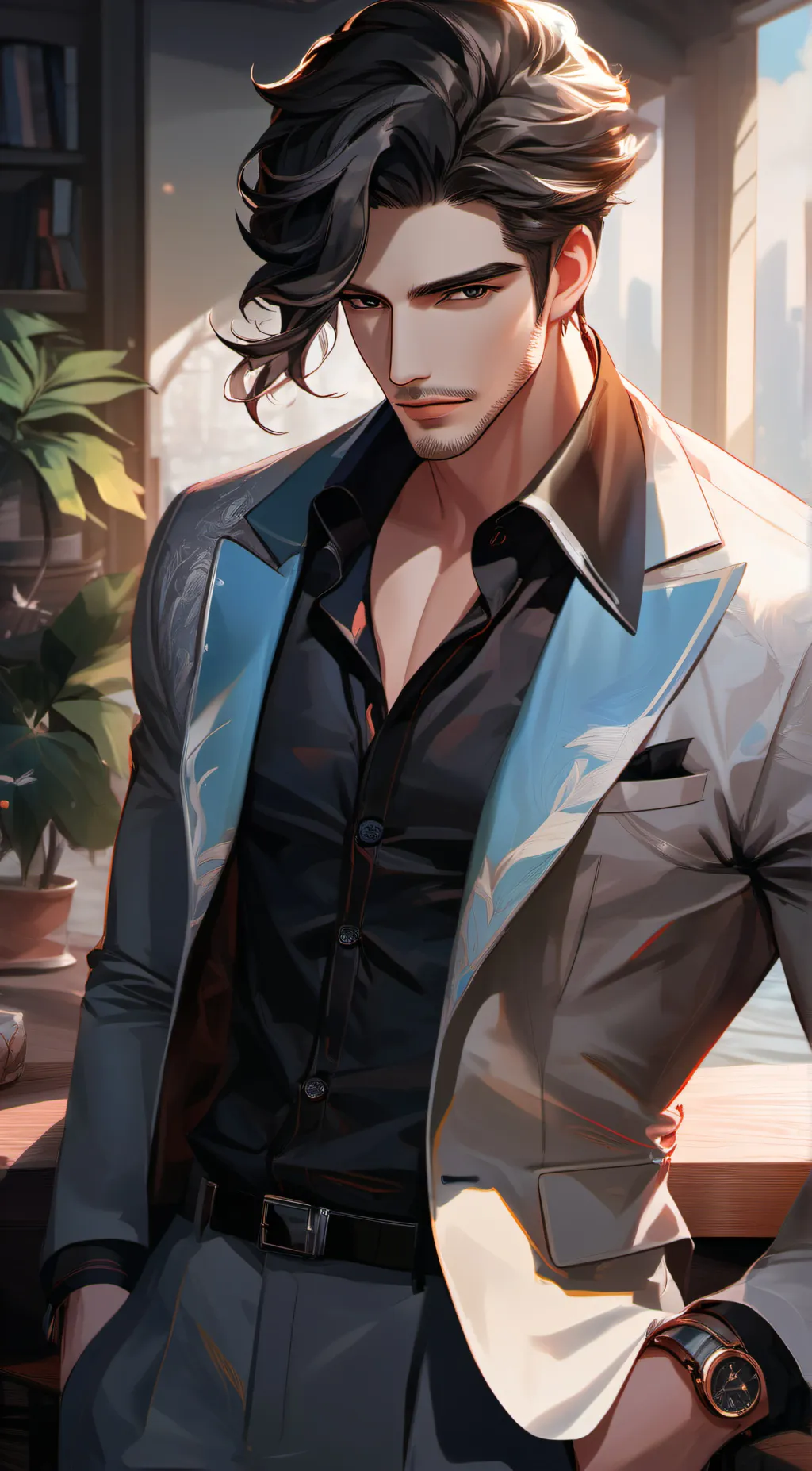 ai character: Max Derno background