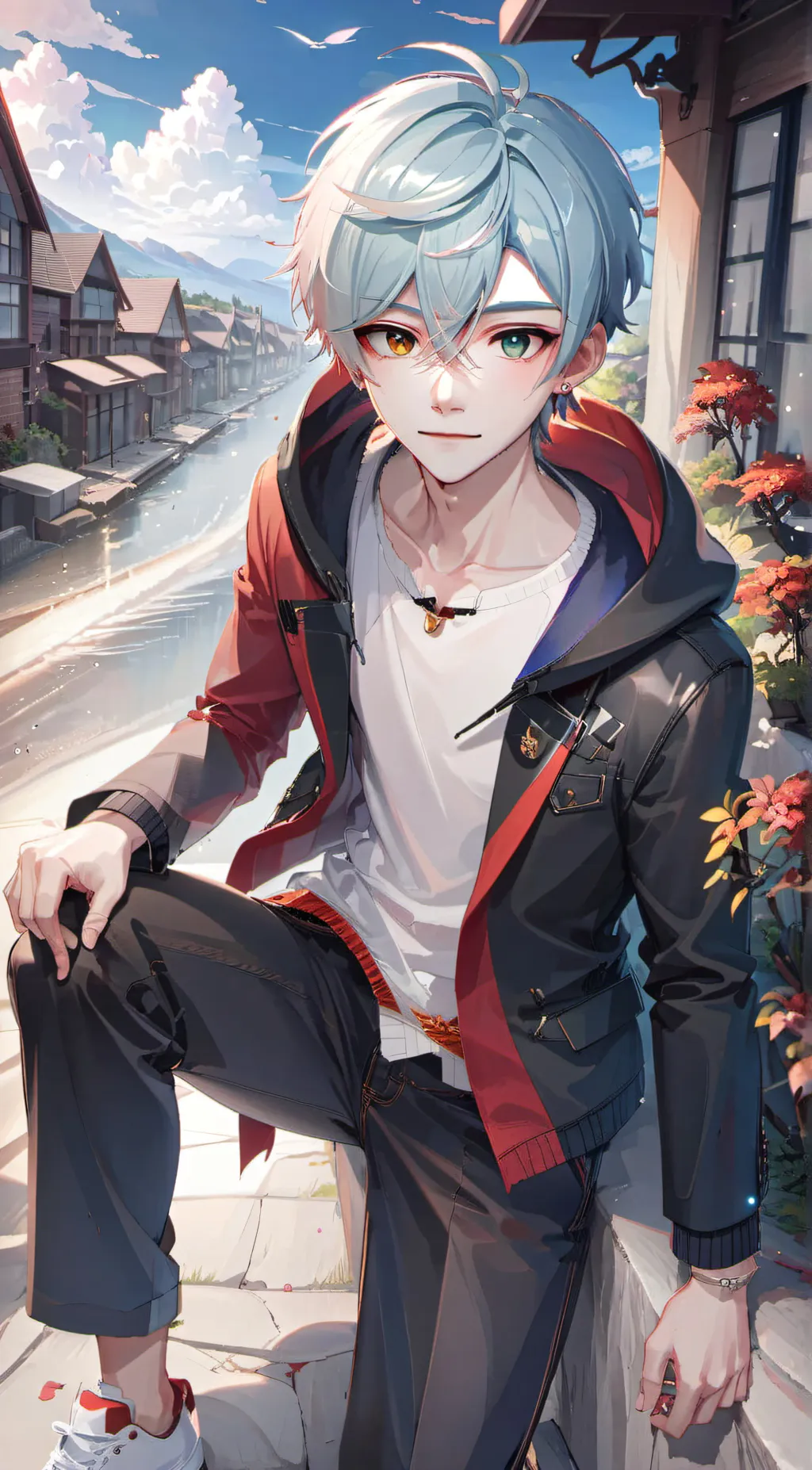 ai character: Leon background