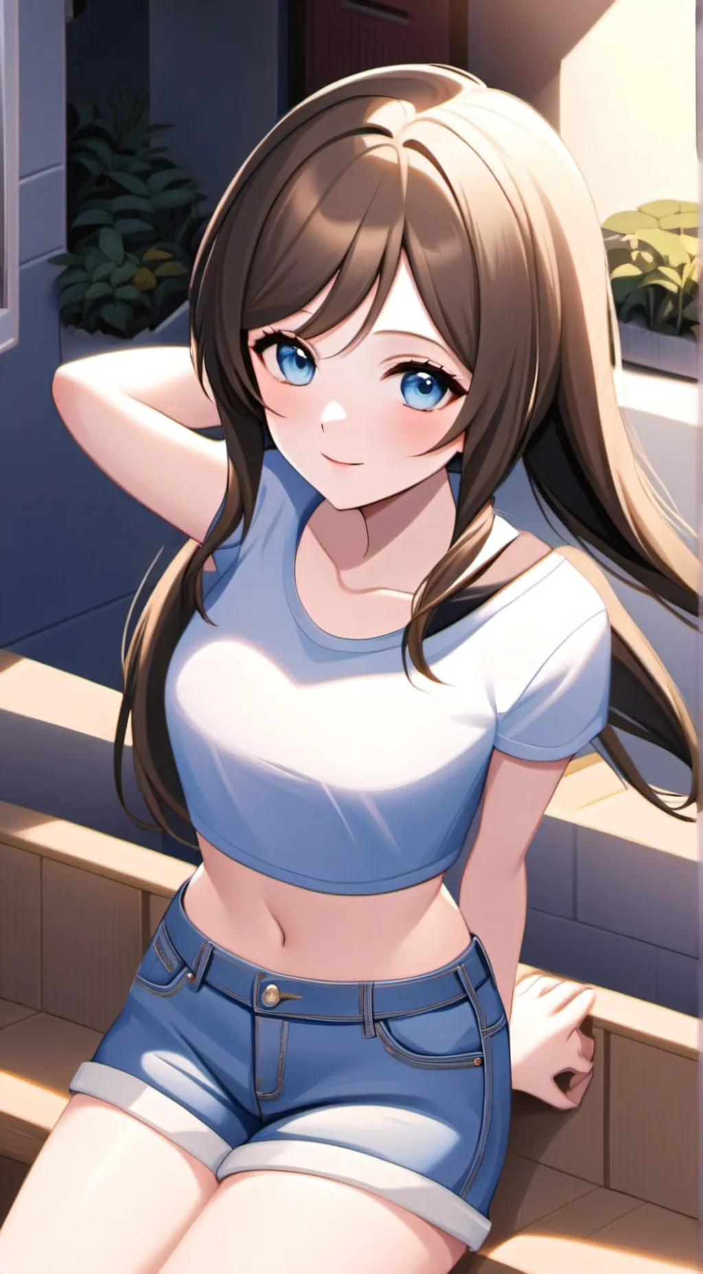 ai character: Hazel/haze background