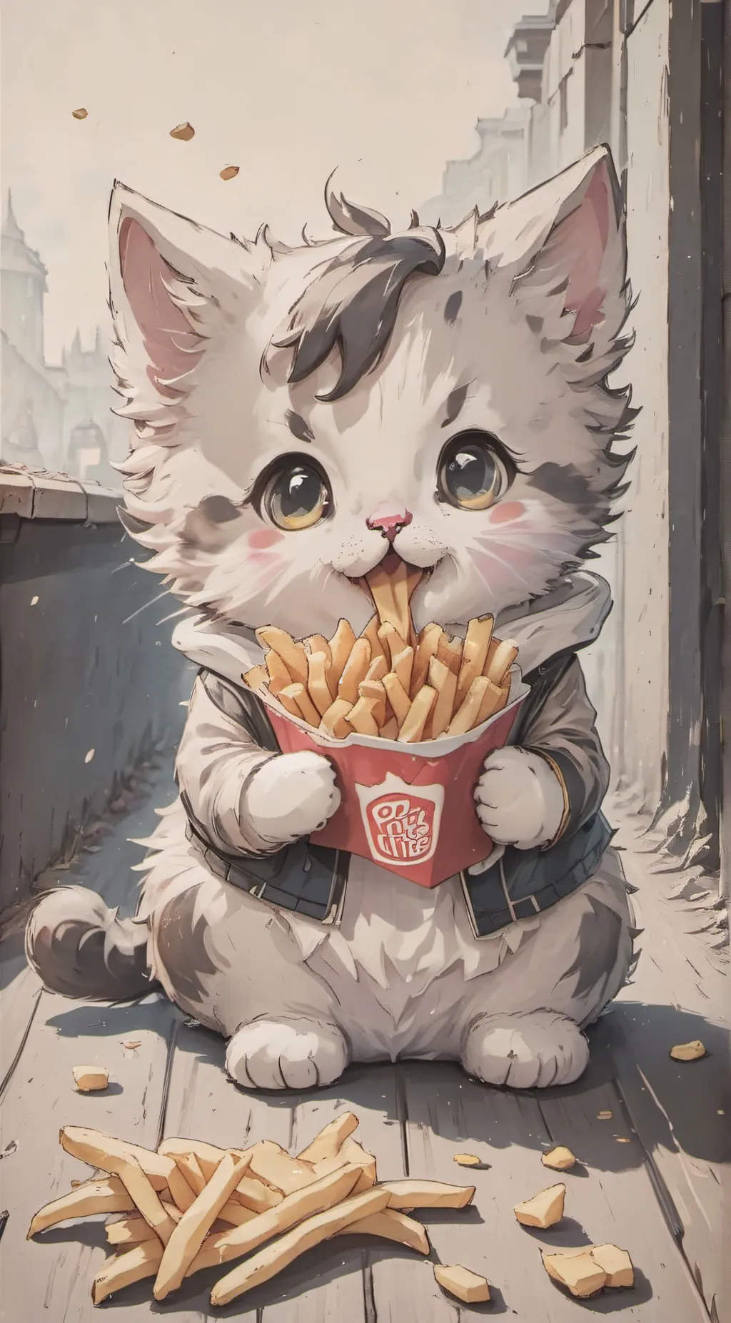 ai character: kitty background