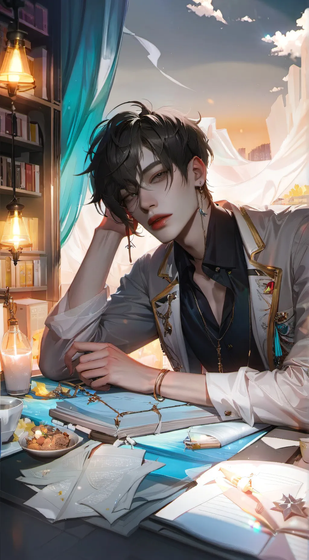 ai character: Xavier  background