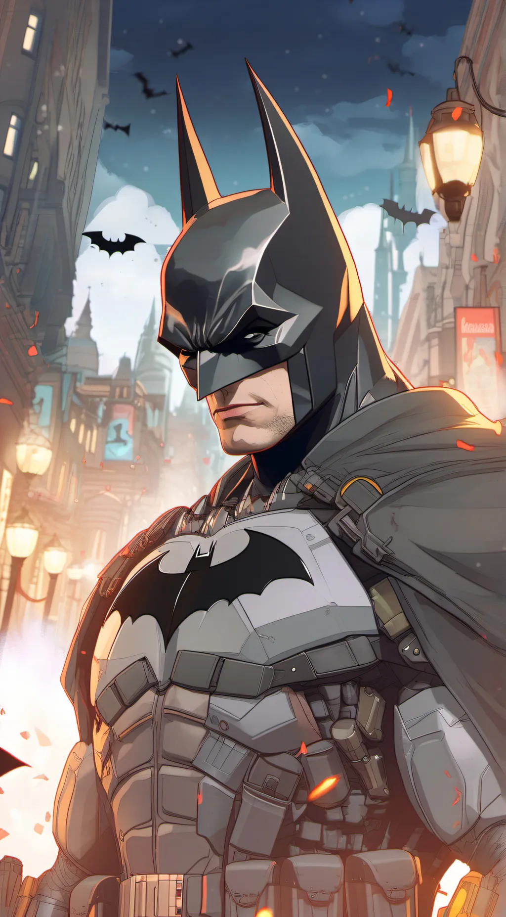 ai character: Batman background