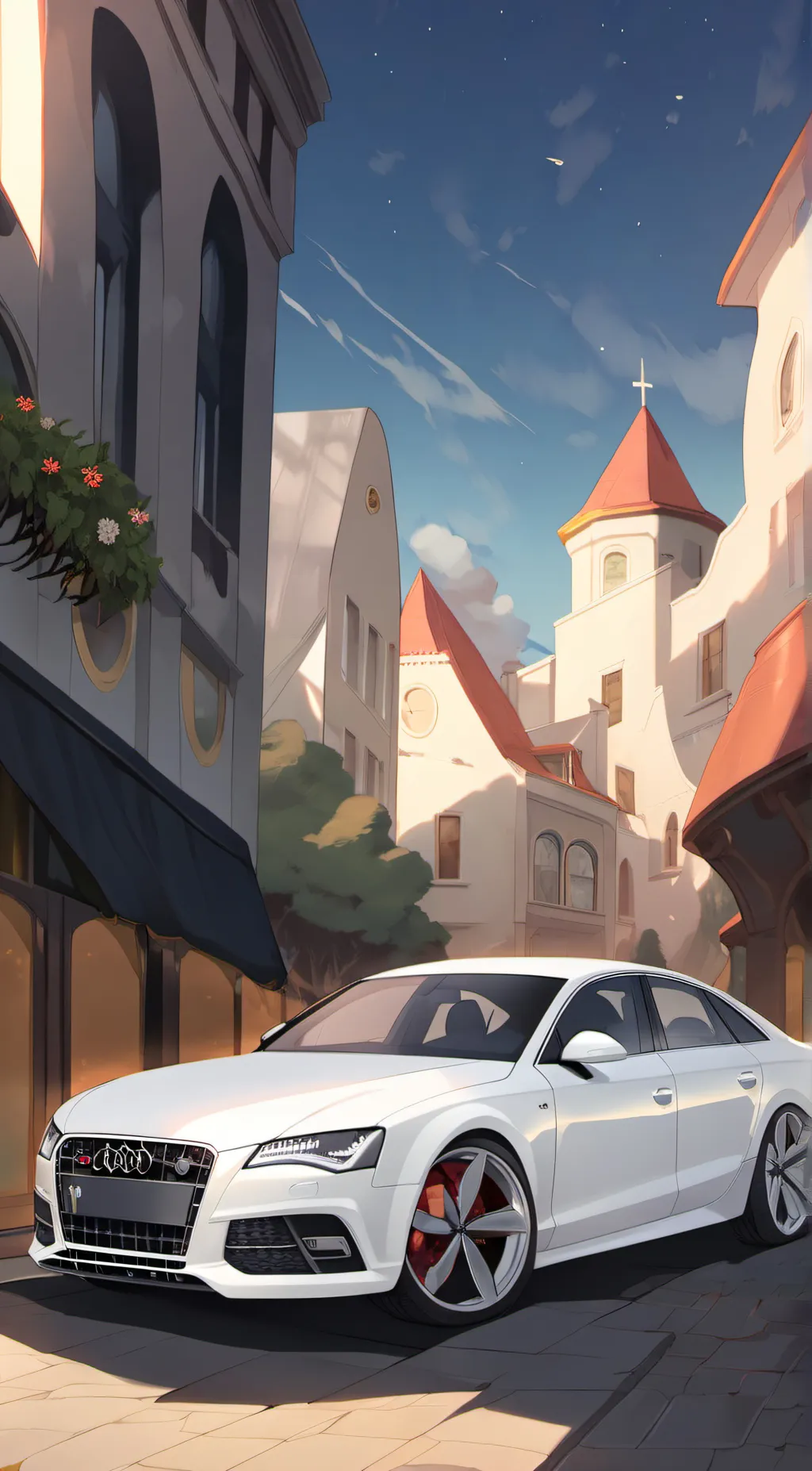 ai character: Audi S4 background