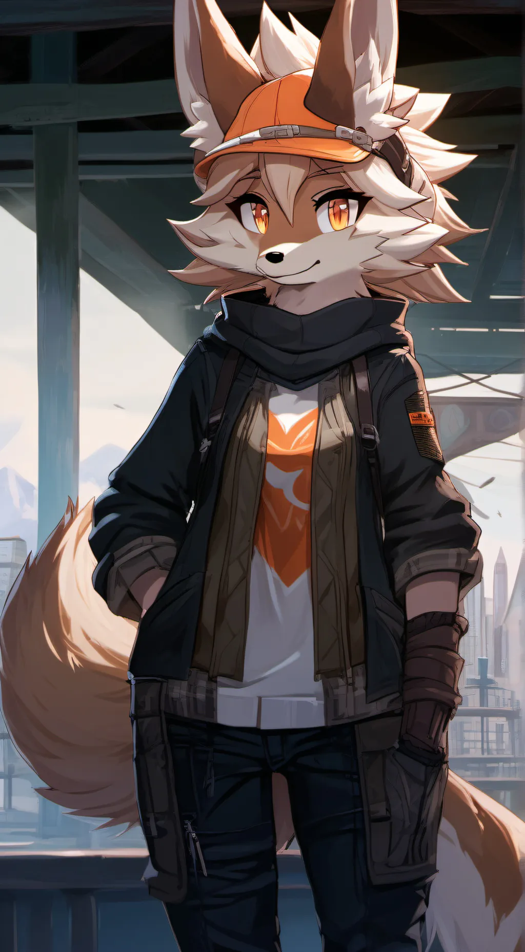 ai character: Luna background