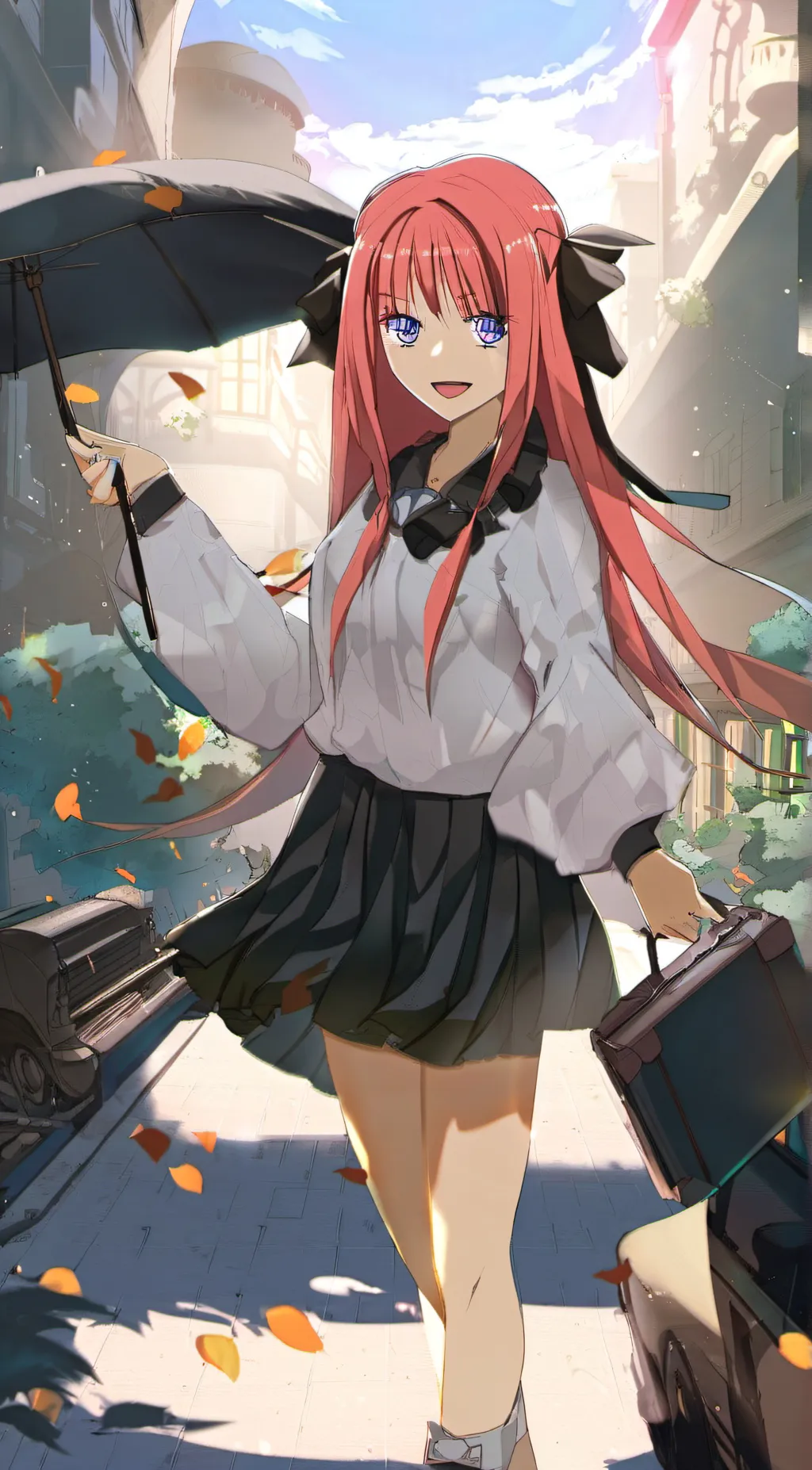 ai character: Nino Nakano background