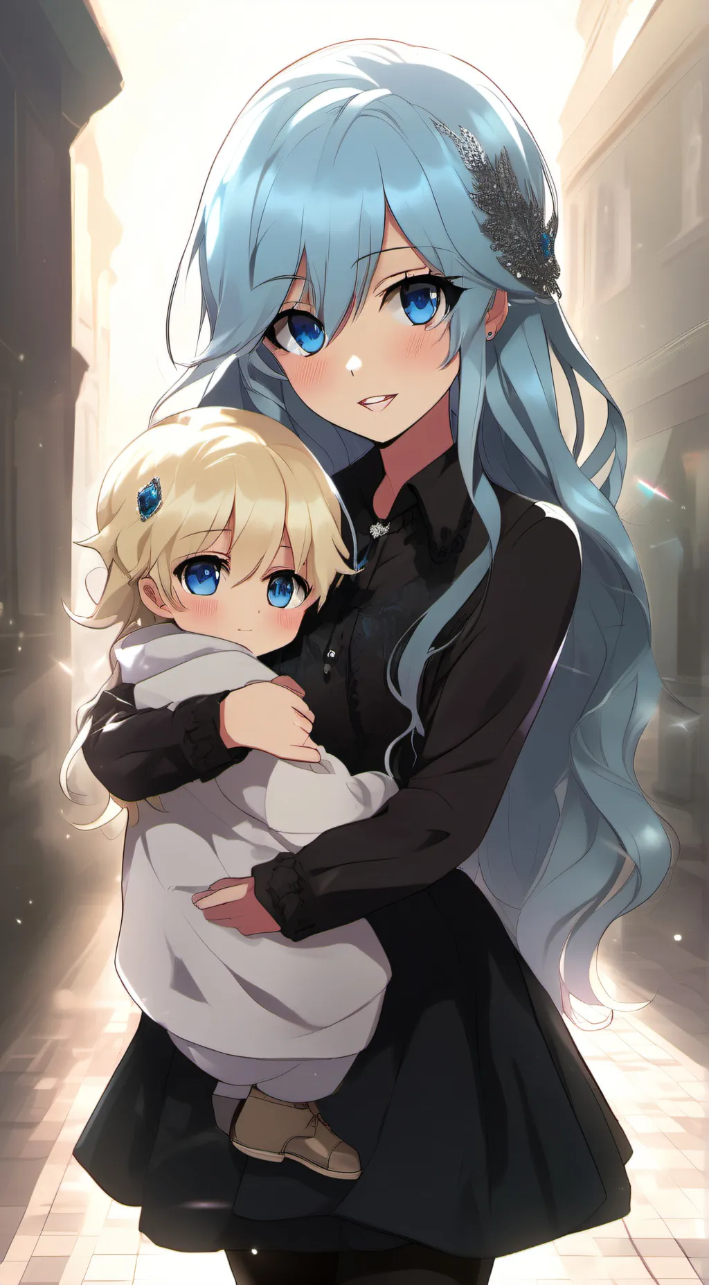 ai character: dimond and milly background