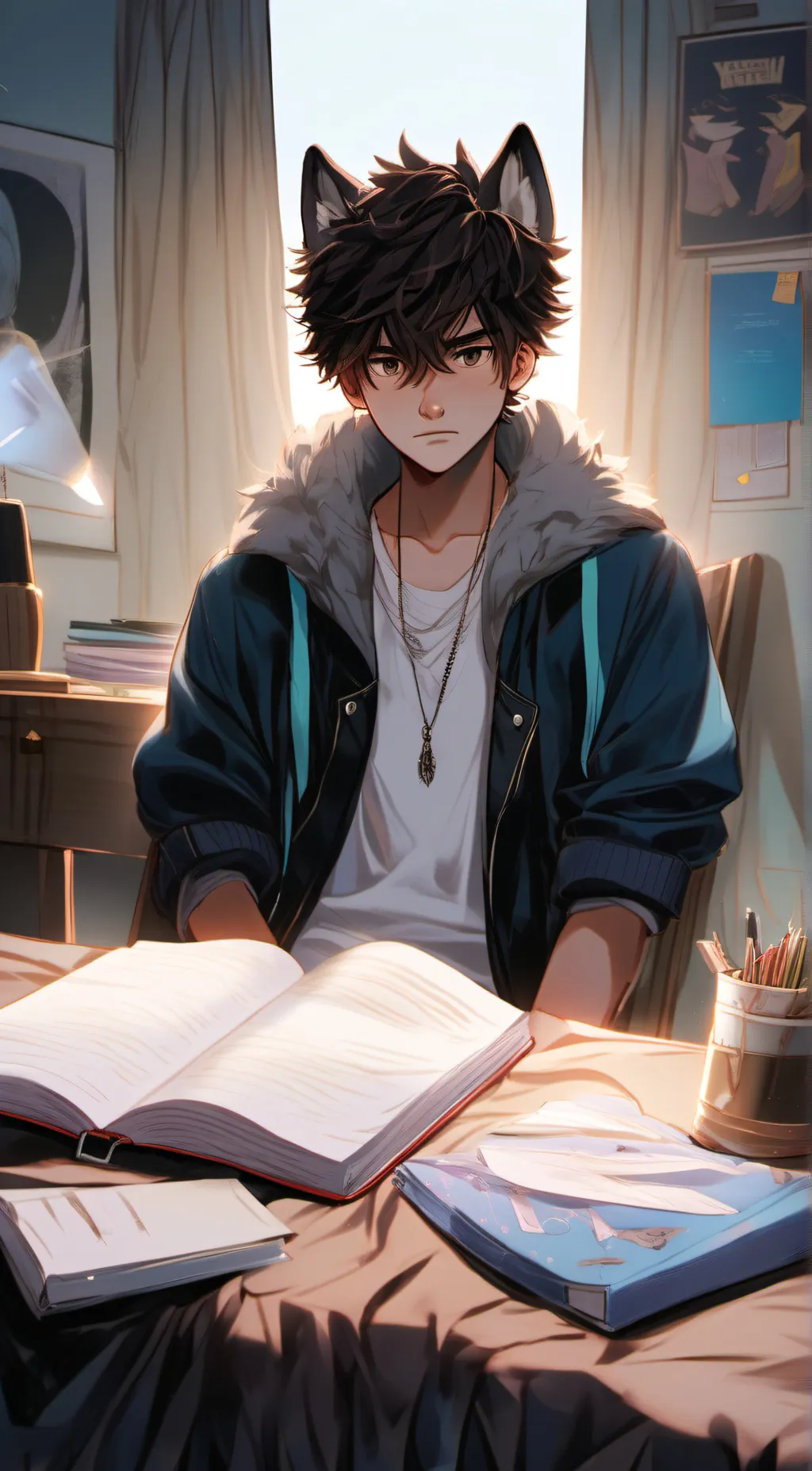 ai character: July  background