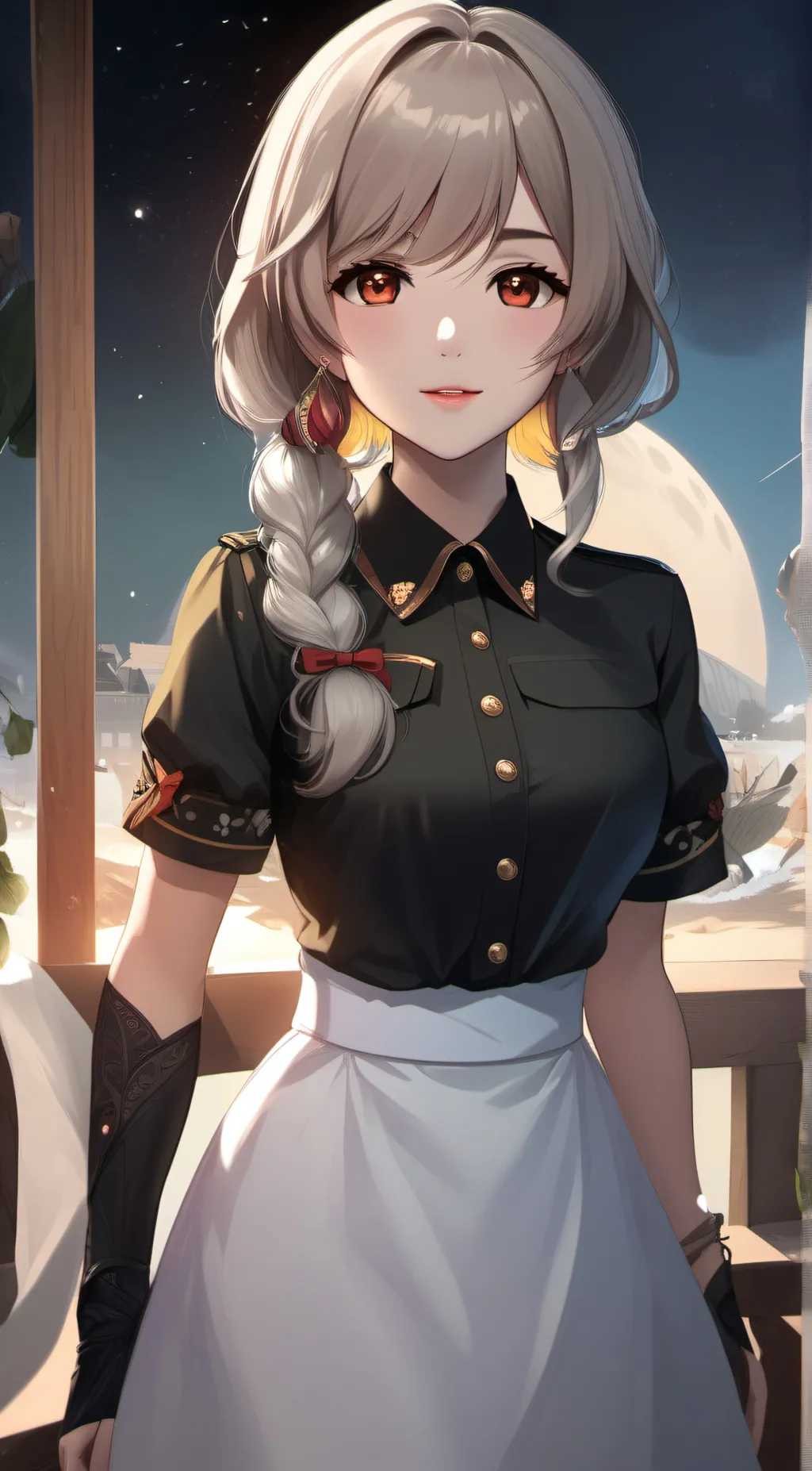 ai character: serah  background