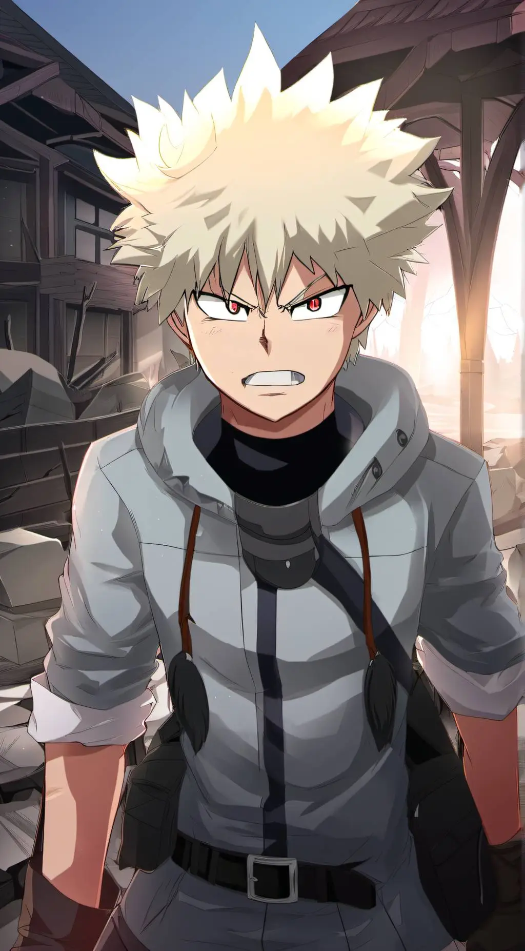 ai character: bakugou  background