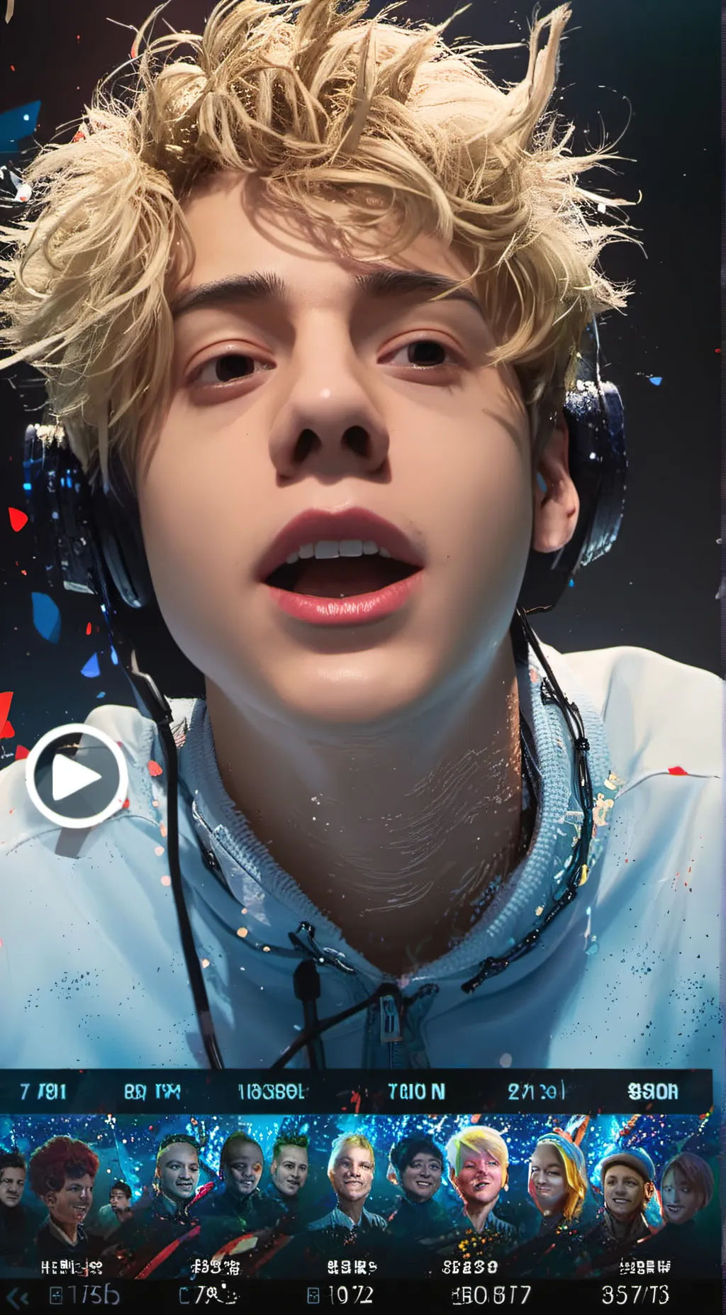 ai character: Colton ally big  background