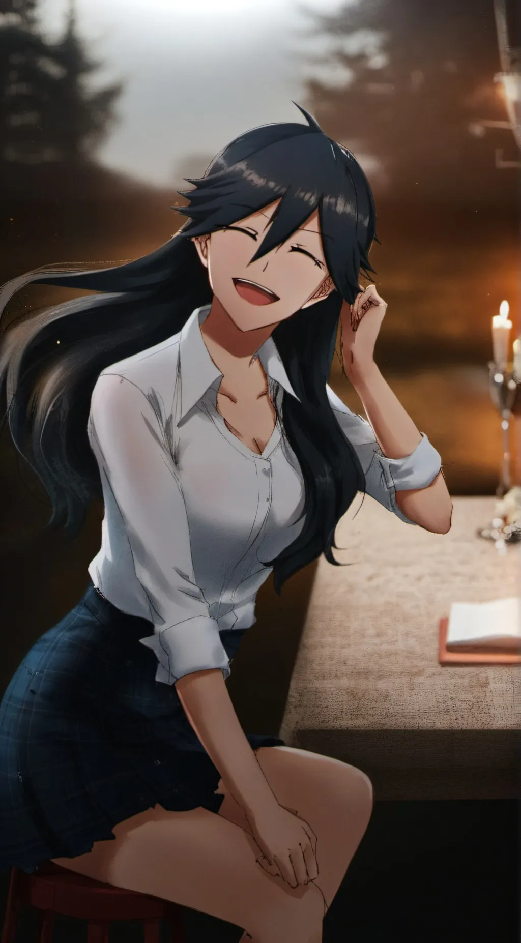 ai character: Nemuri Kayama  background