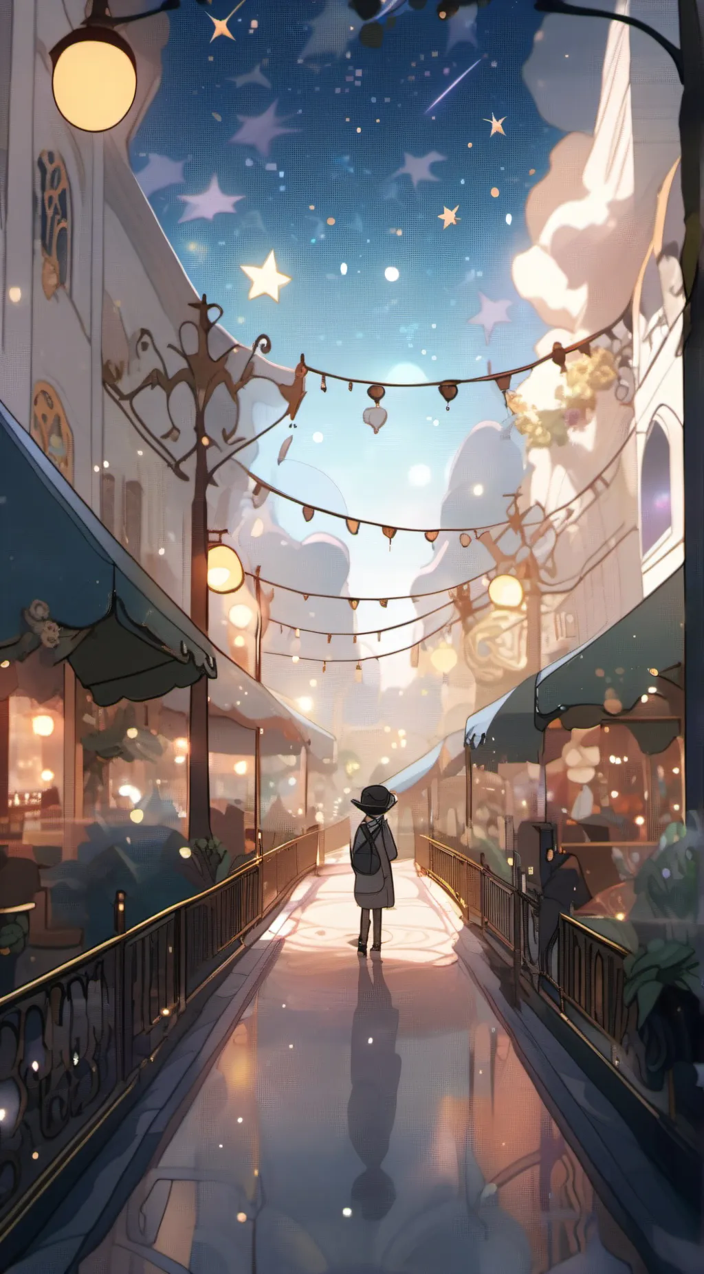 ai character: girl quiz background