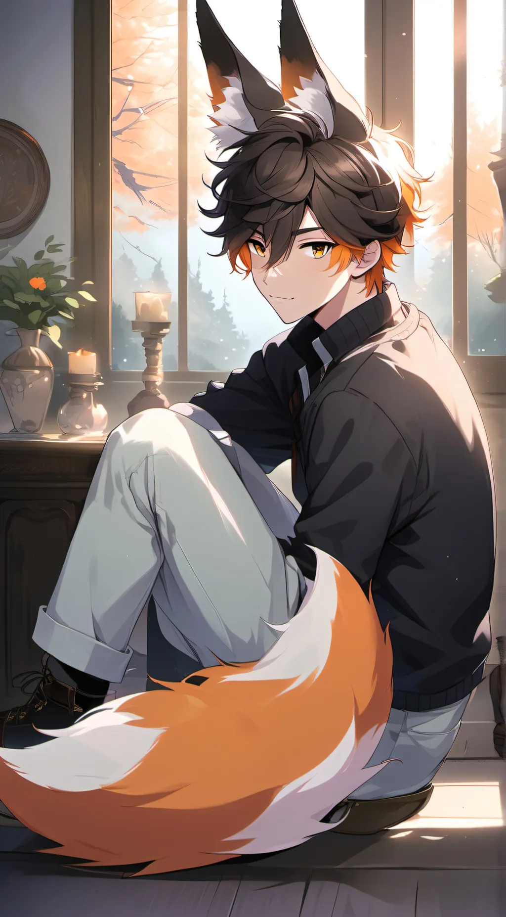 ai character: ein  background