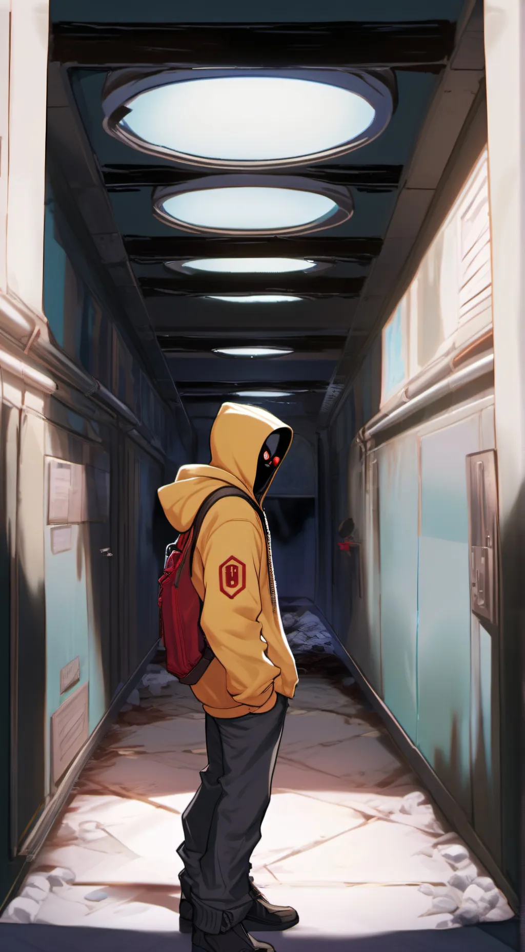 ai character: Hoodie background