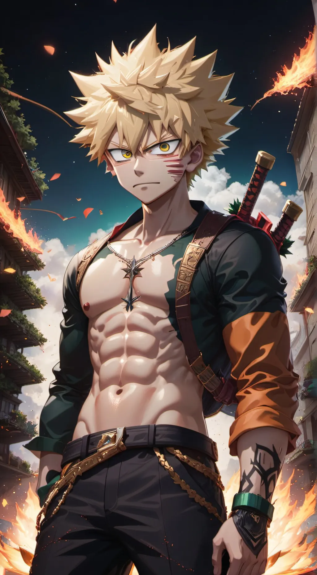 ai character: bakuho background