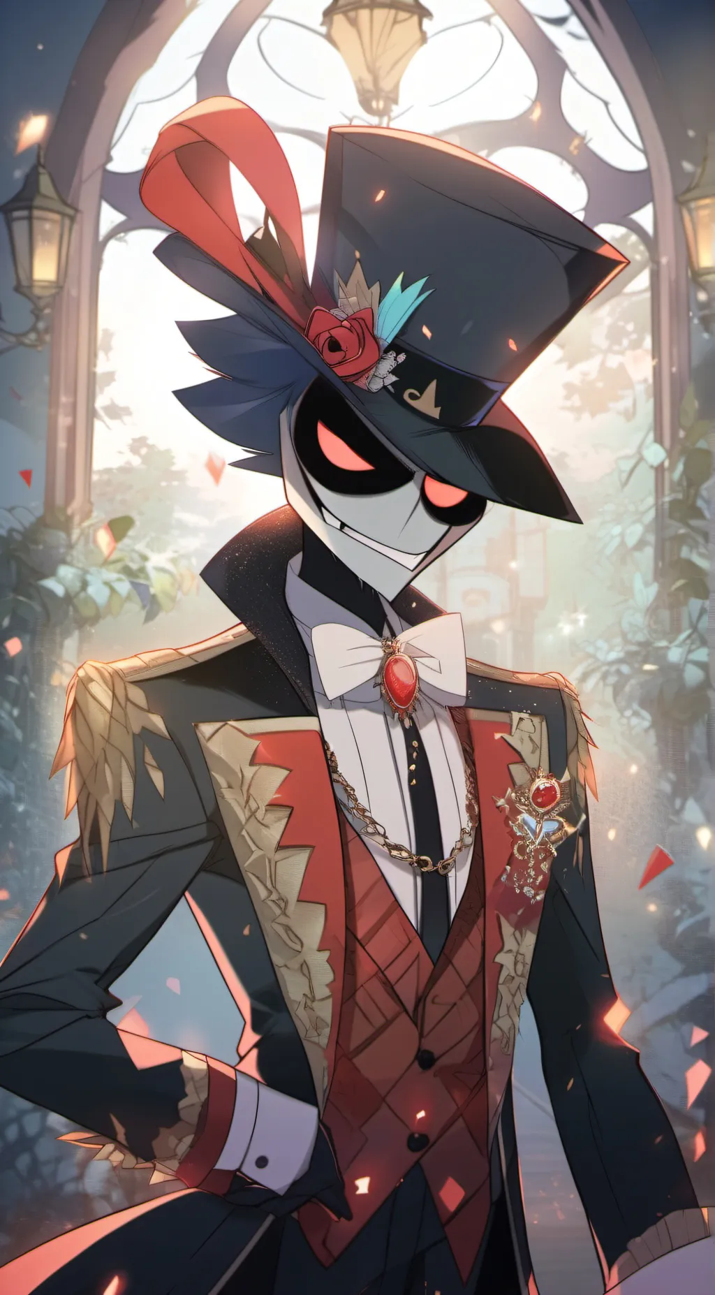 ai character: Valentino vore background