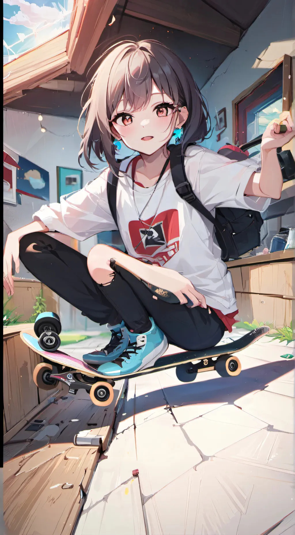 ai character: brook background