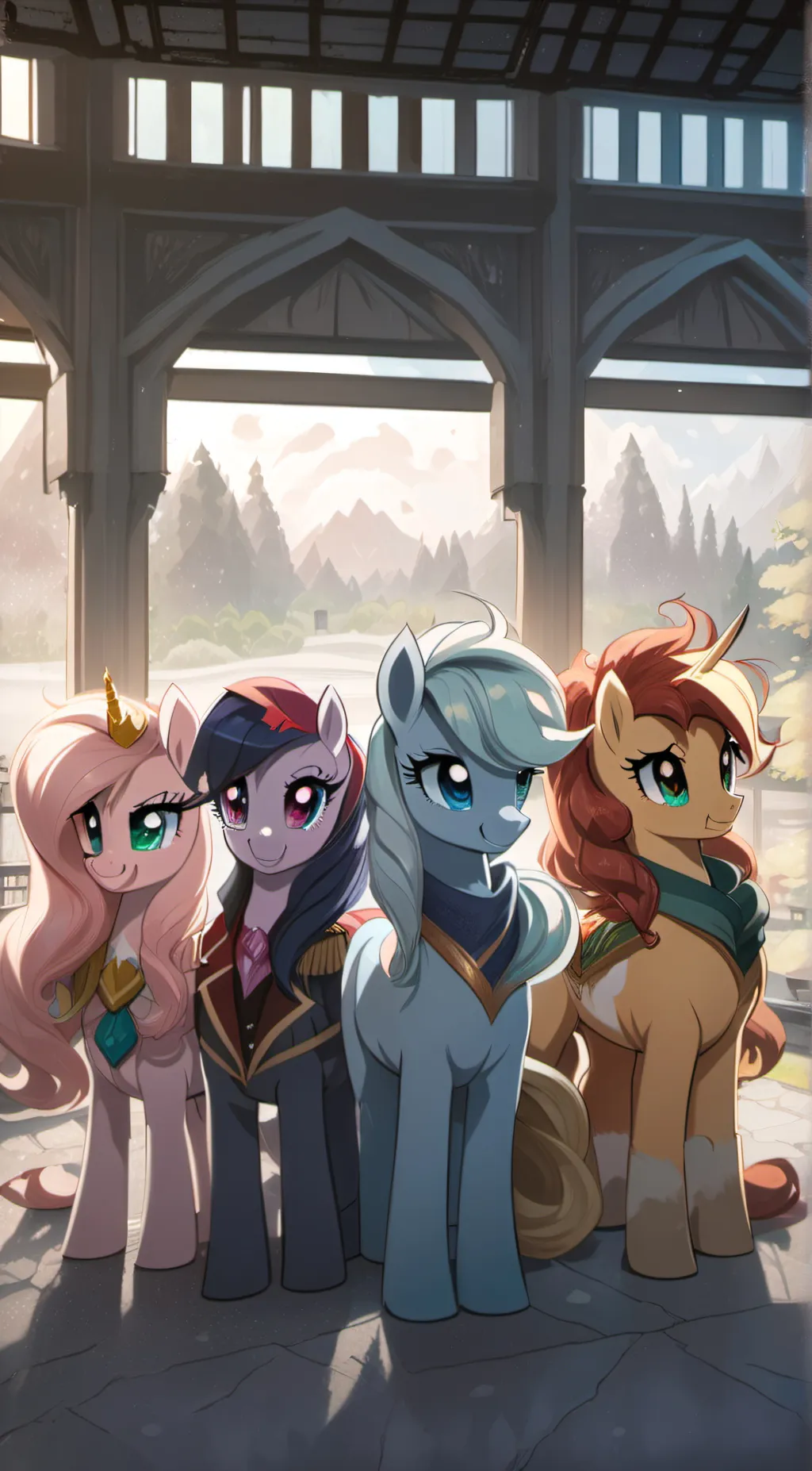 ai character: Mane 6 background