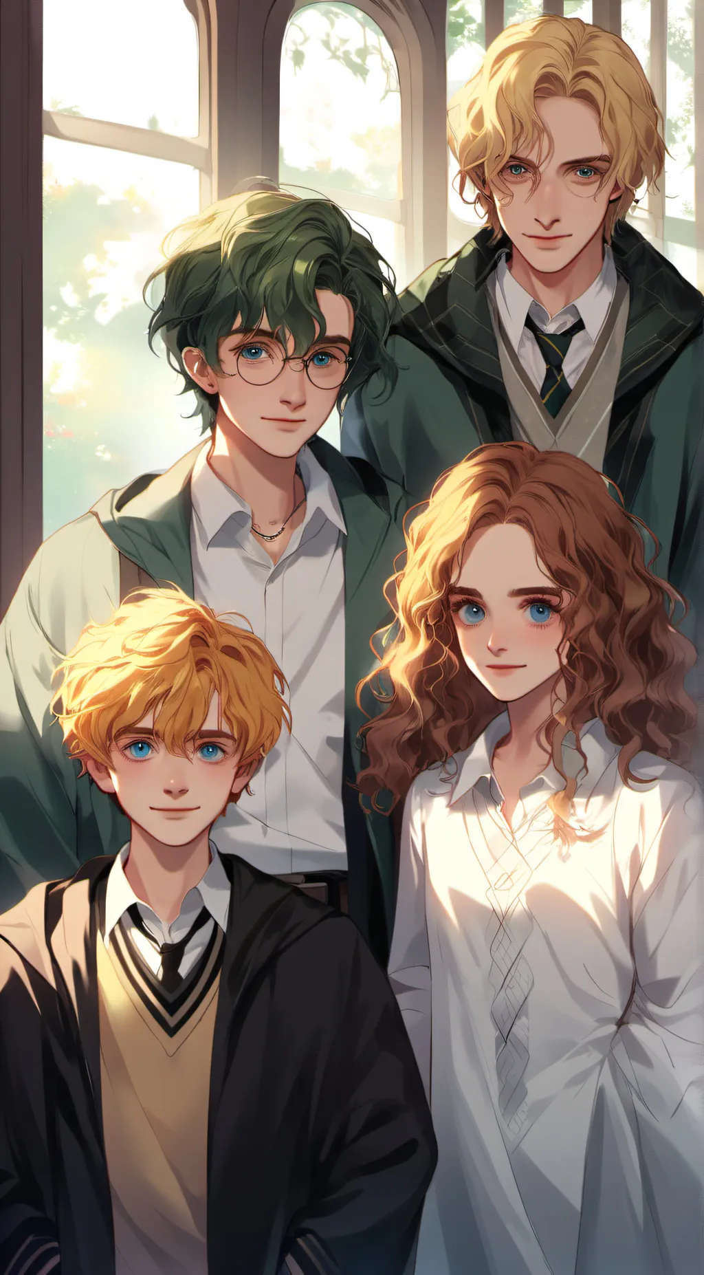 ai character: Hogwarts  background