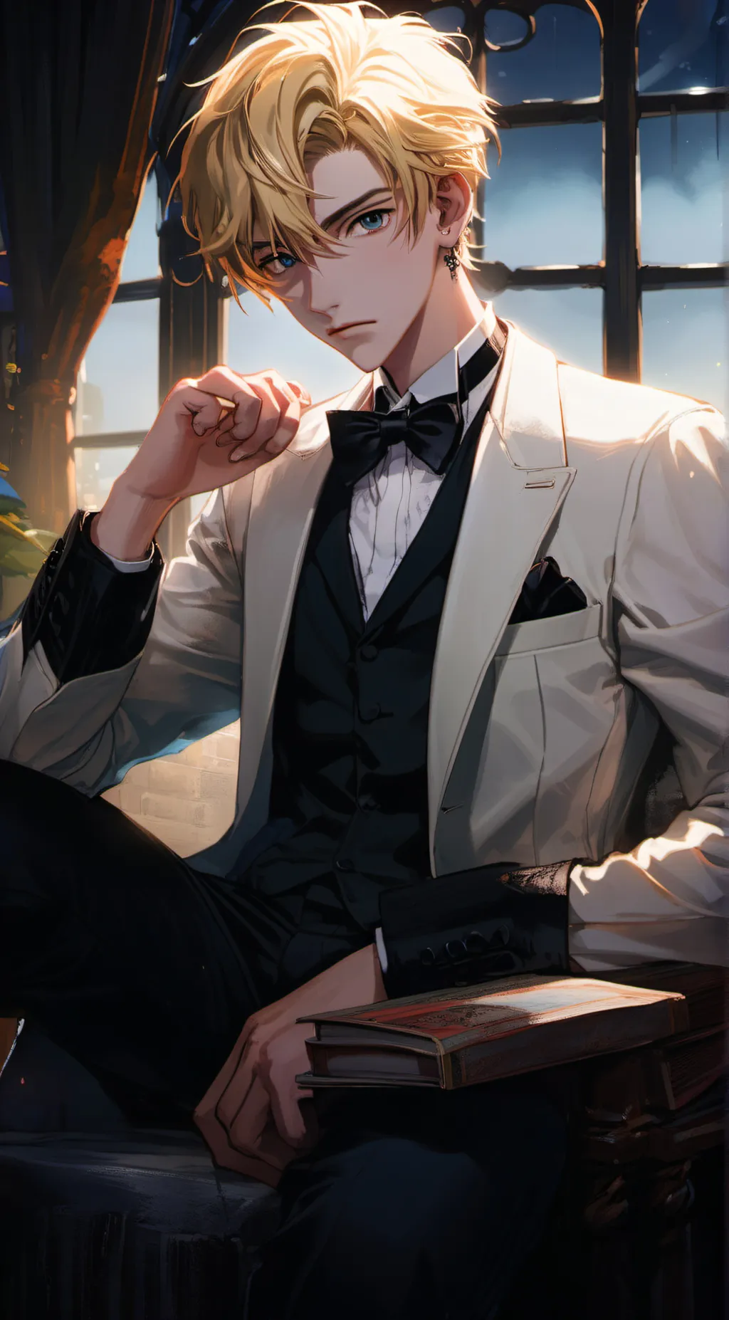 ai character: Oliver Porteua background