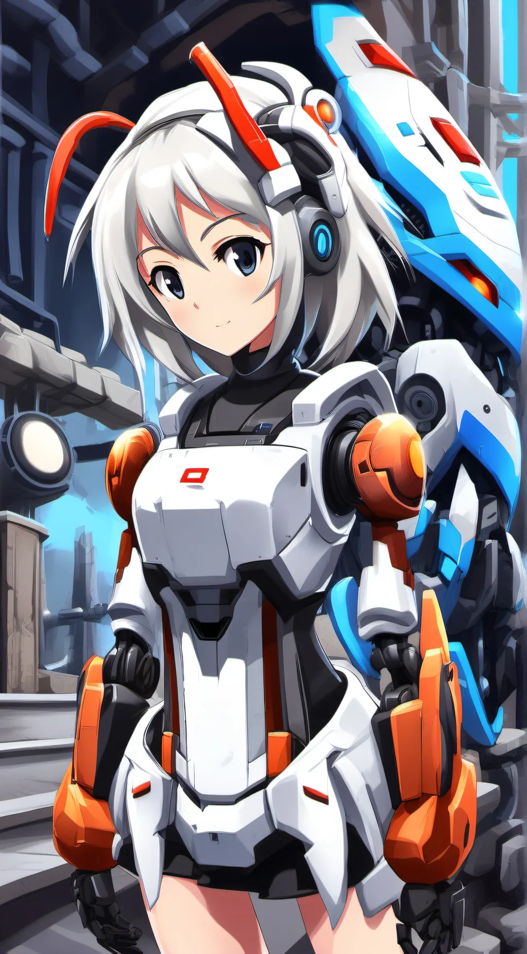 ai character: Robot Annette  background