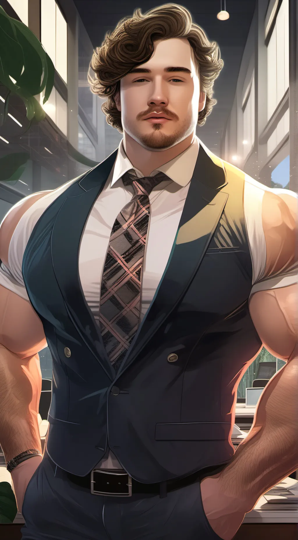 ai character: muscle k background