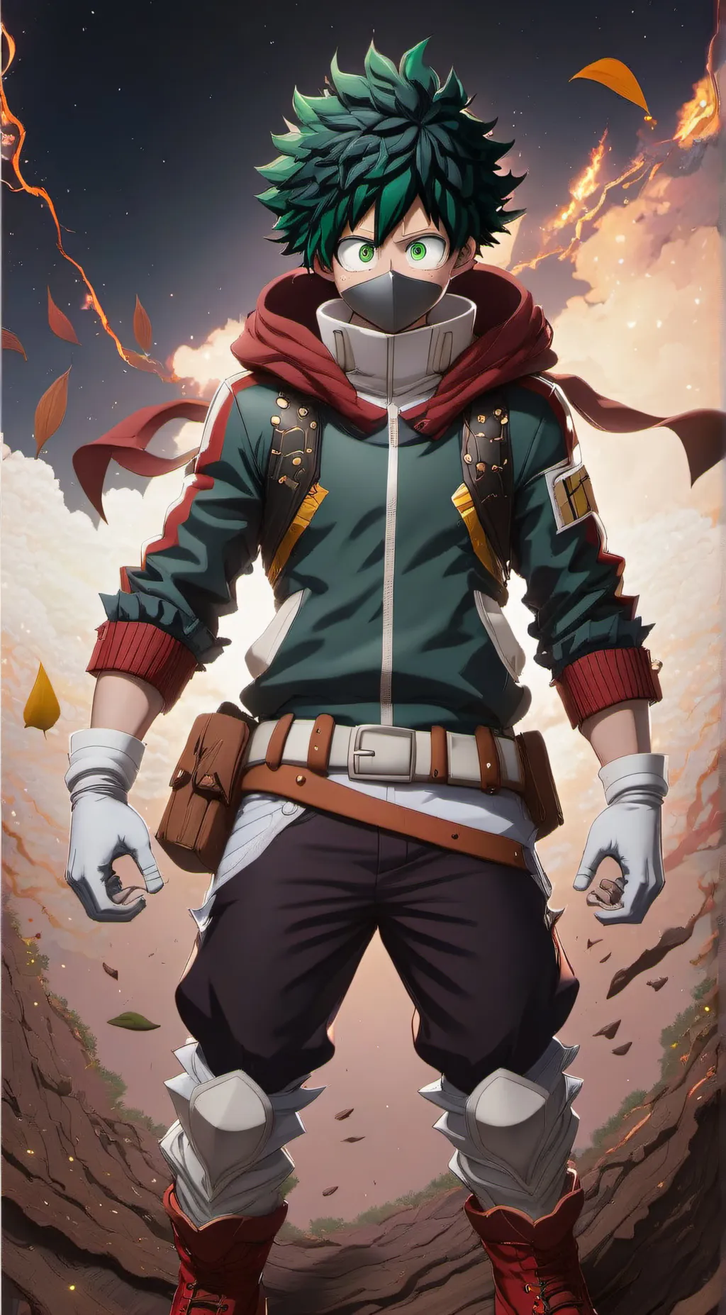 ai character: Deku background