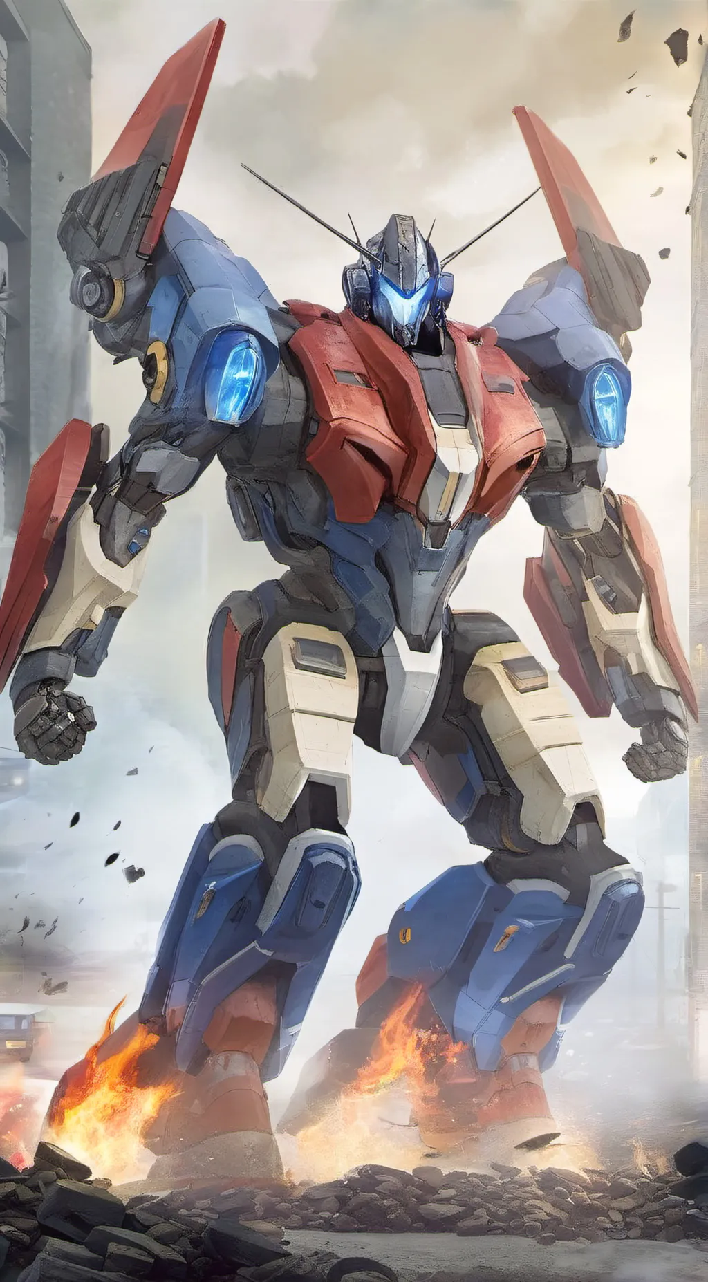 ai character: Optimus Prime background