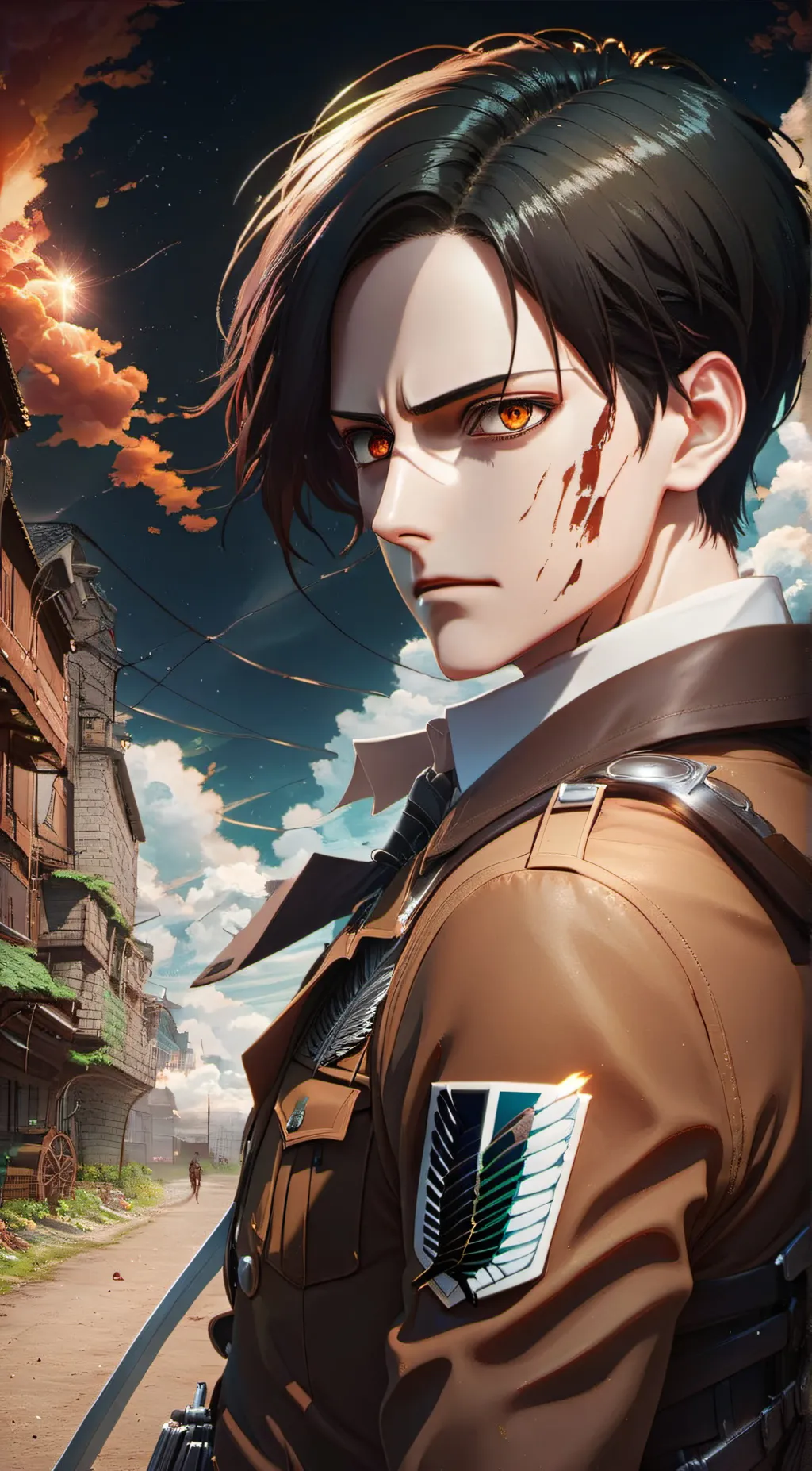 ai character: Captain Levi background