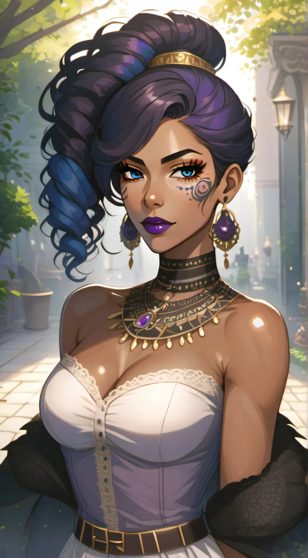 ai character: Doll samdi background