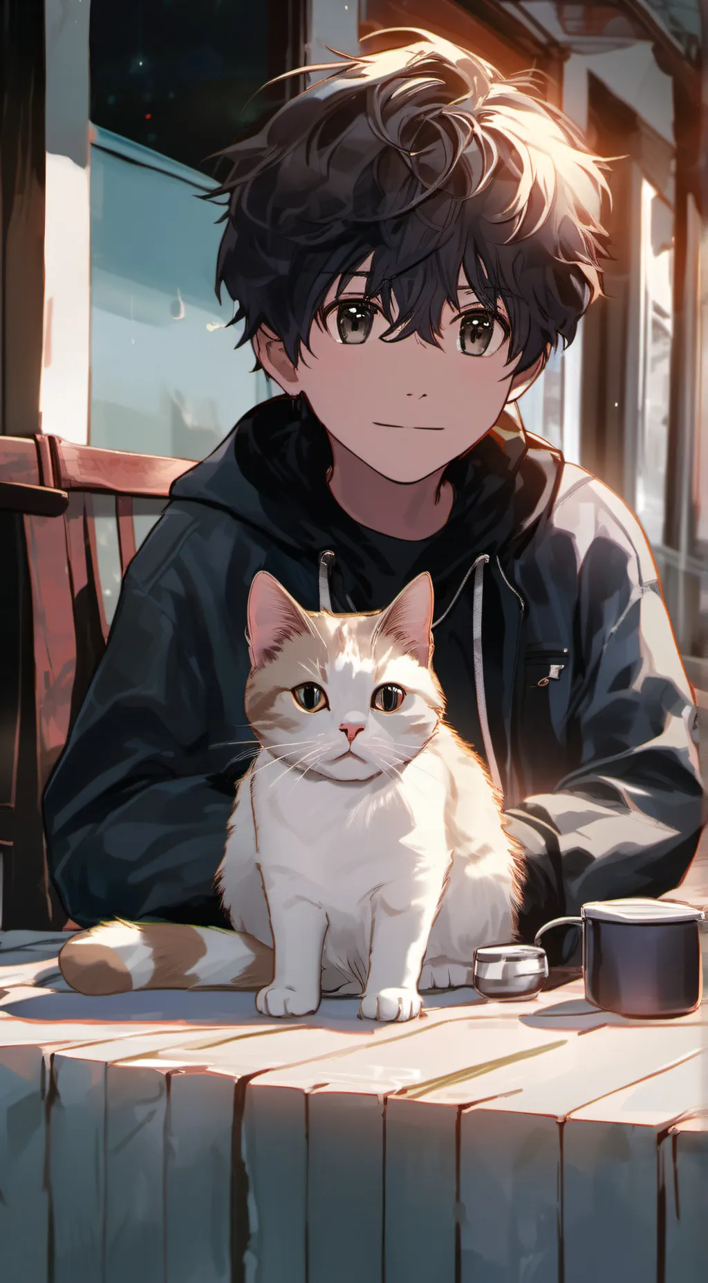 ai character: kitty background
