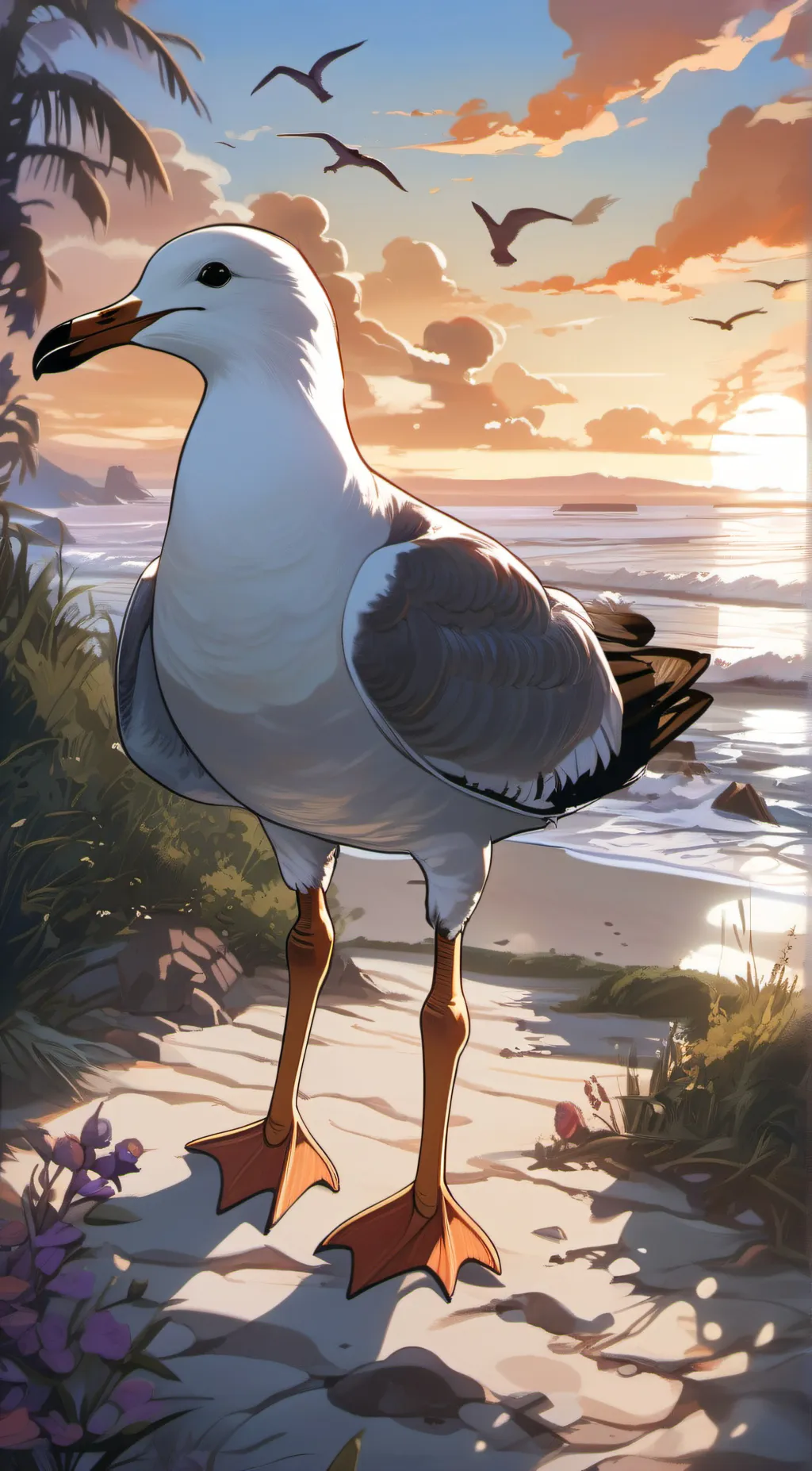 ai character: FRIES background