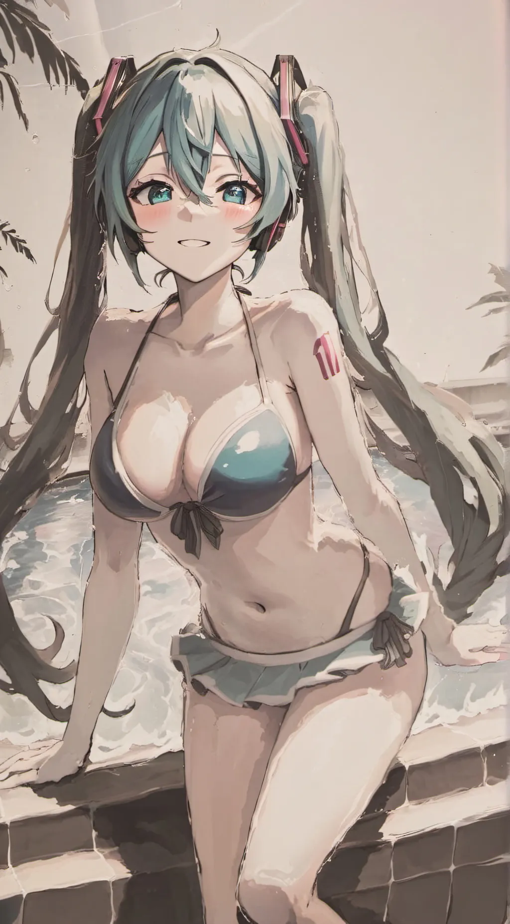 ai character: Miku background