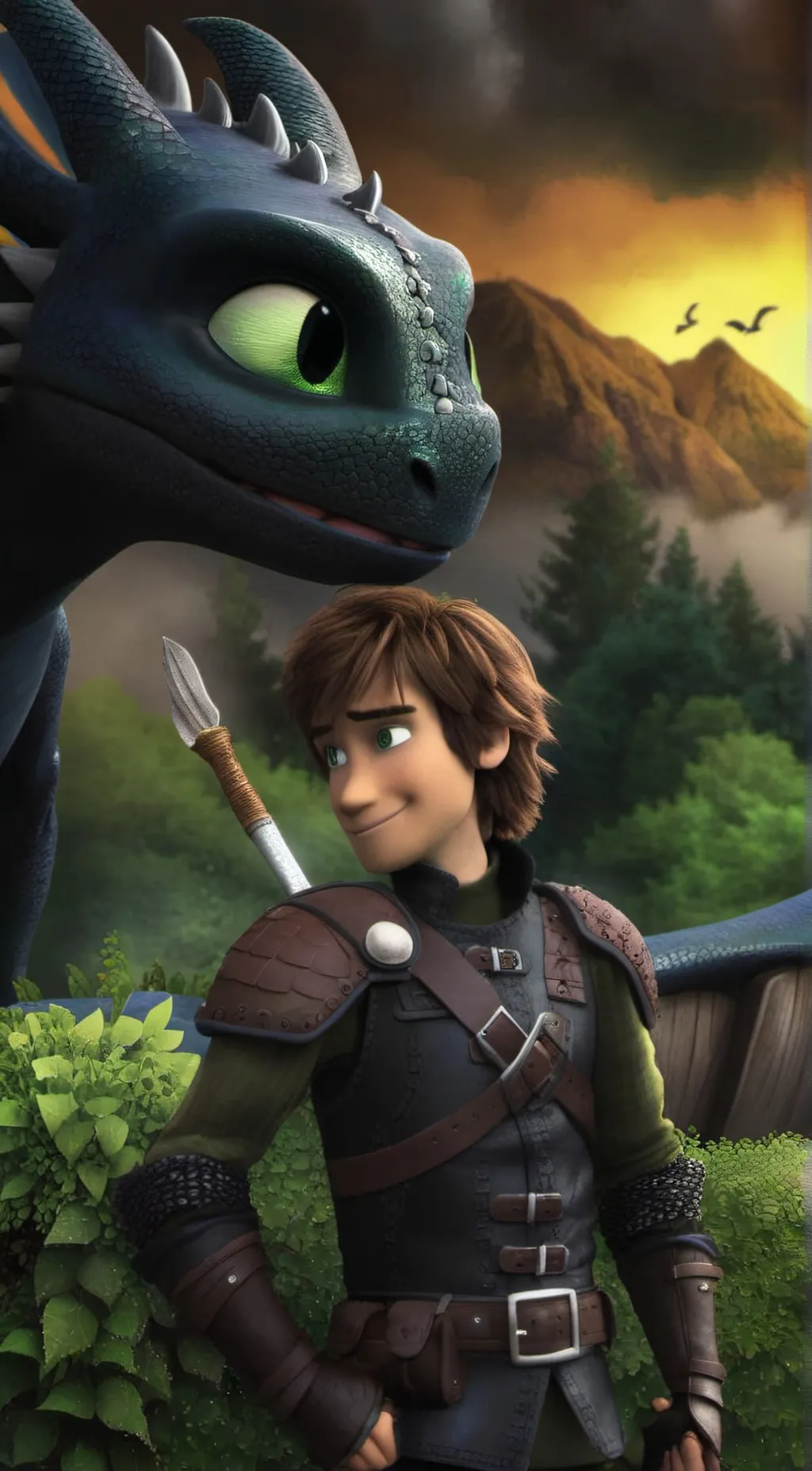 ai character: Httyd background