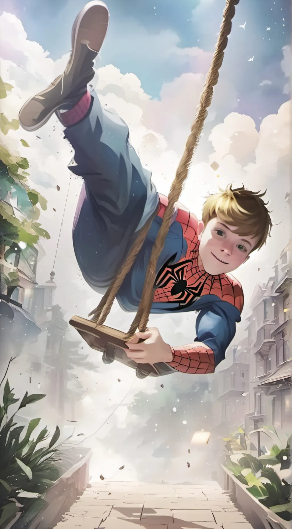 ai character: spiderman background