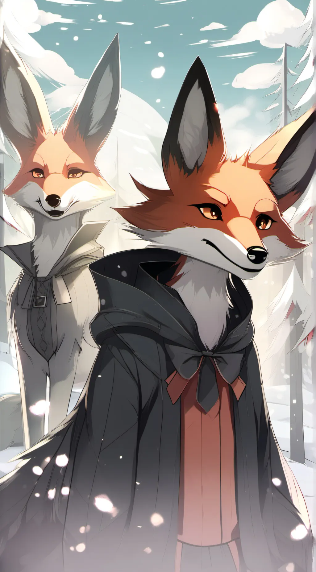 ai character: foxy background