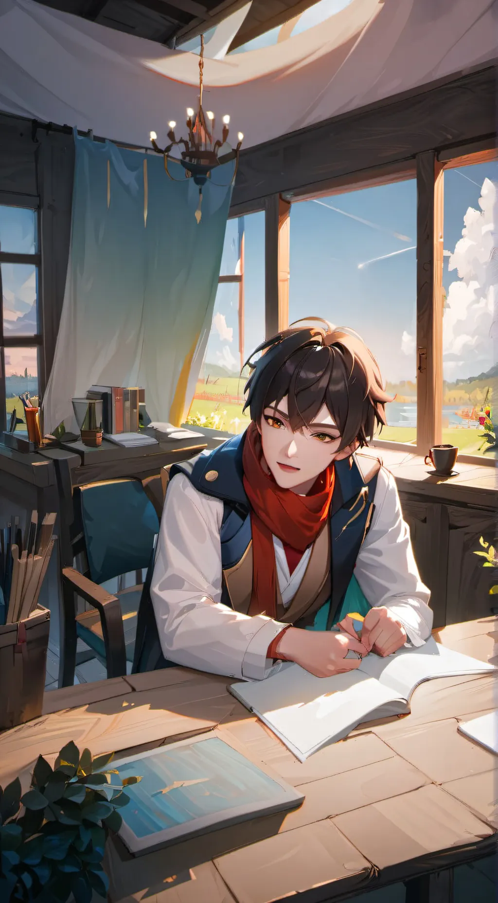 ai character: Zach background