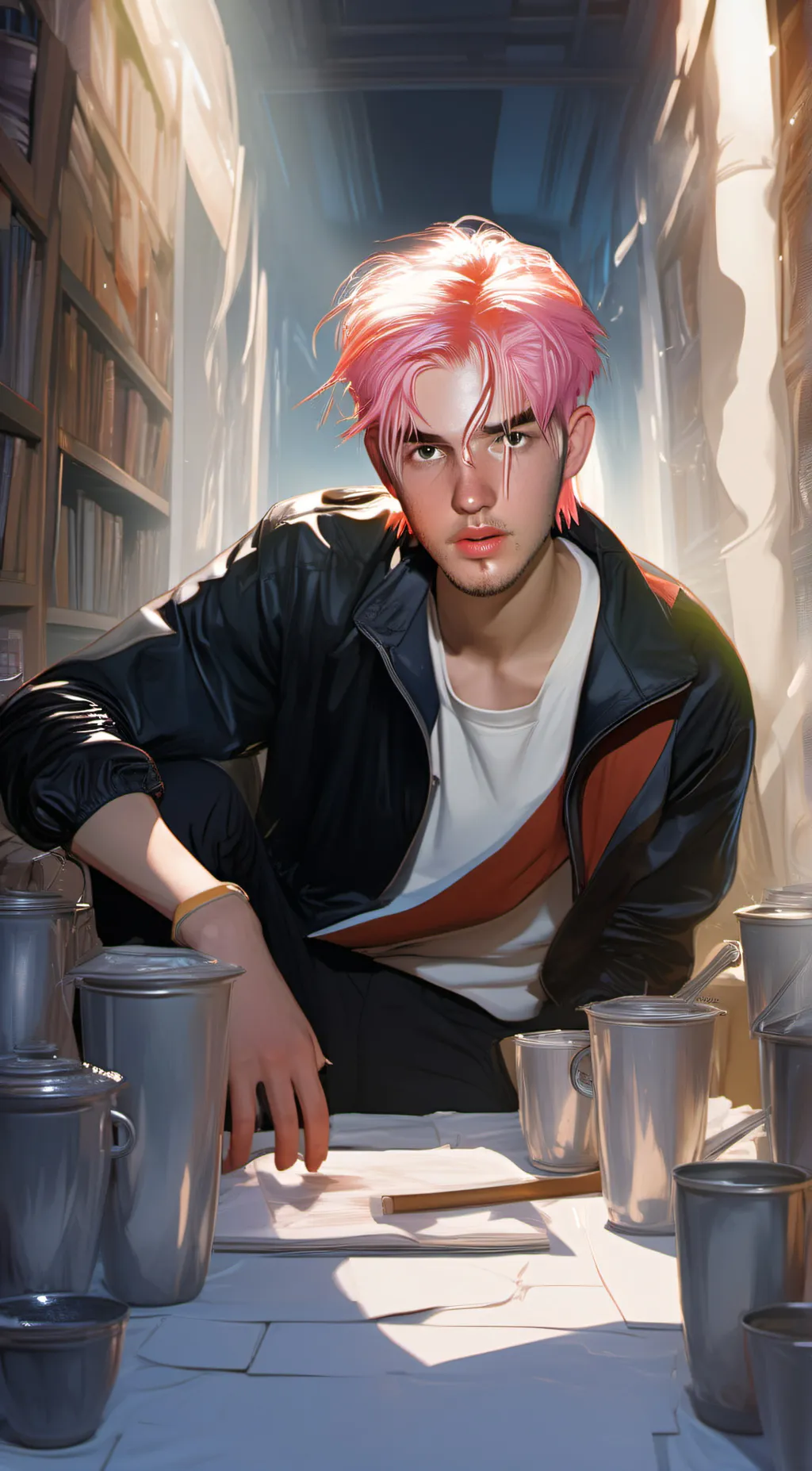 ai character: Lil peep  background