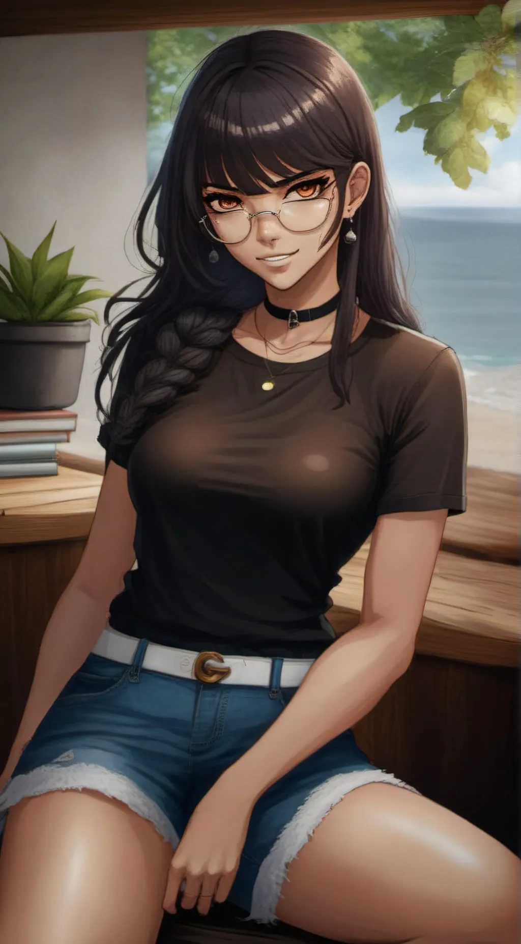 ai character: Ariana  background
